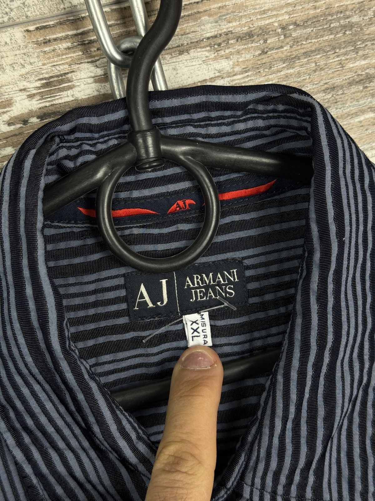 Armani Mens Vintage Armani jeans shirts button up luxury rare Size US XL / EU 56 / 4 - 9 Thumbnail