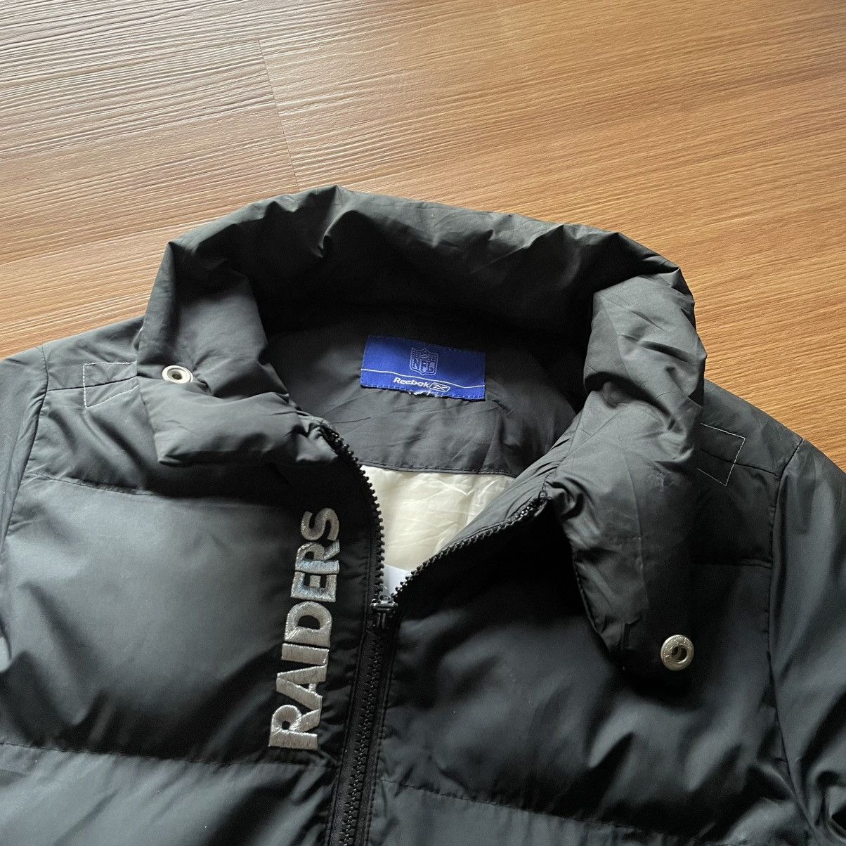 Reebok REBOOK NFL OAKLAND RAID3RS PUFFY PUFFER BLACK JACKET!! Size US M / EU 48-50 / 2 - 4 Thumbnail