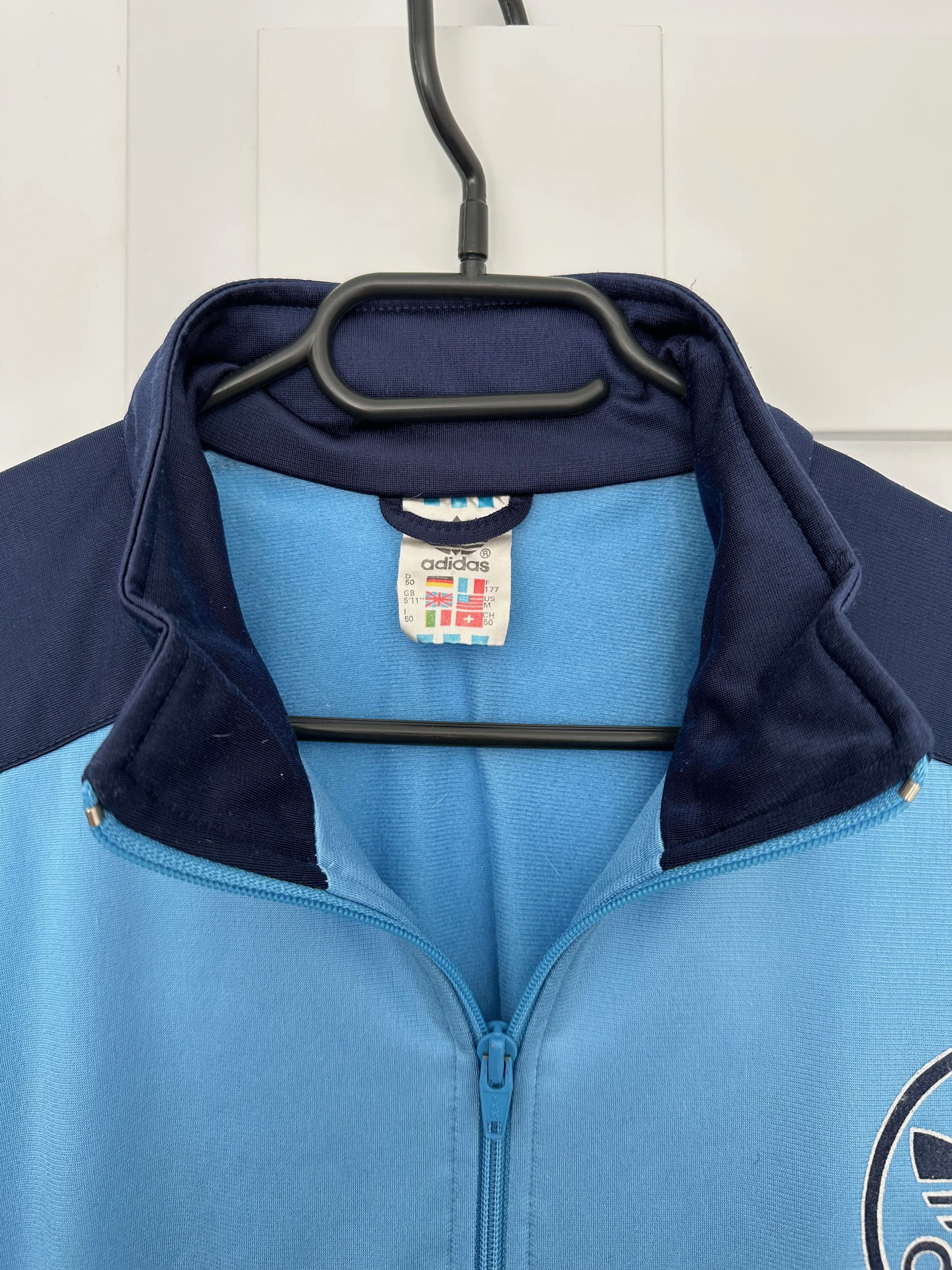 Adidas 80's 90's Adidas Originals athletic top full zip big logo Size US M / EU 48-50 / 2 - 4 Thumbnail
