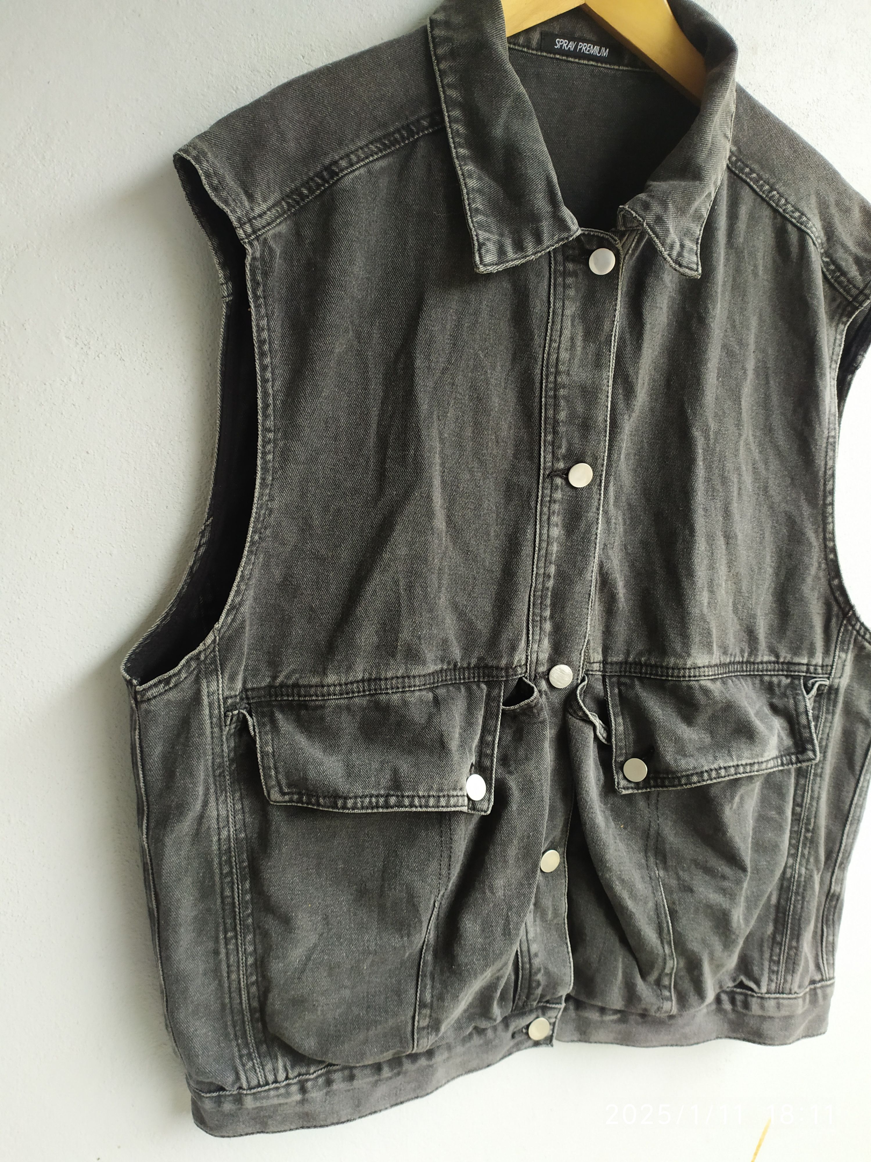If Six Was Nine × Japanese Brand Spray Premium Black Vest Size US XL / EU 56 / 4 - 6 Thumbnail