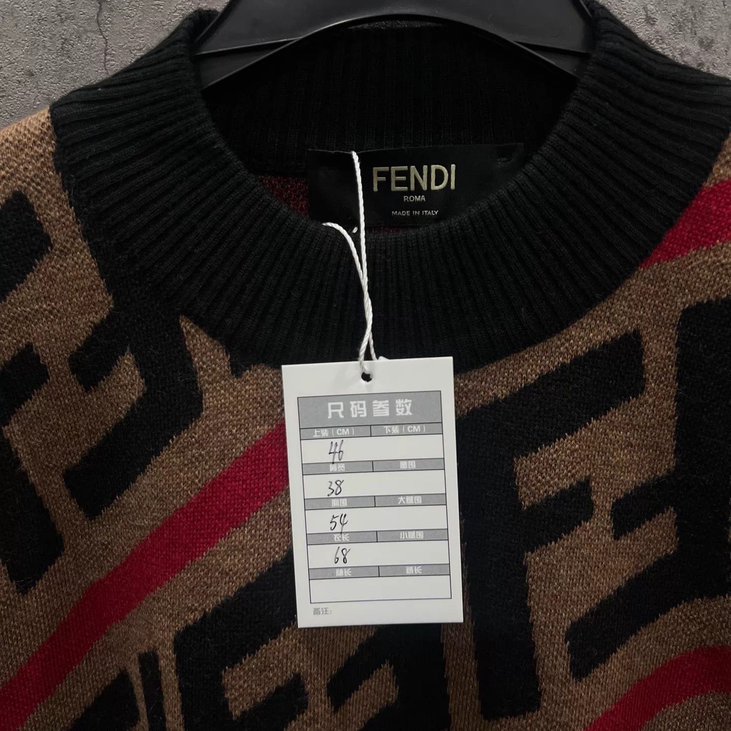 Fendi FENDI All-Over Baguette Logo Knit Sweater 46 New Size US S / EU 44-46 / 1 - 3 Thumbnail