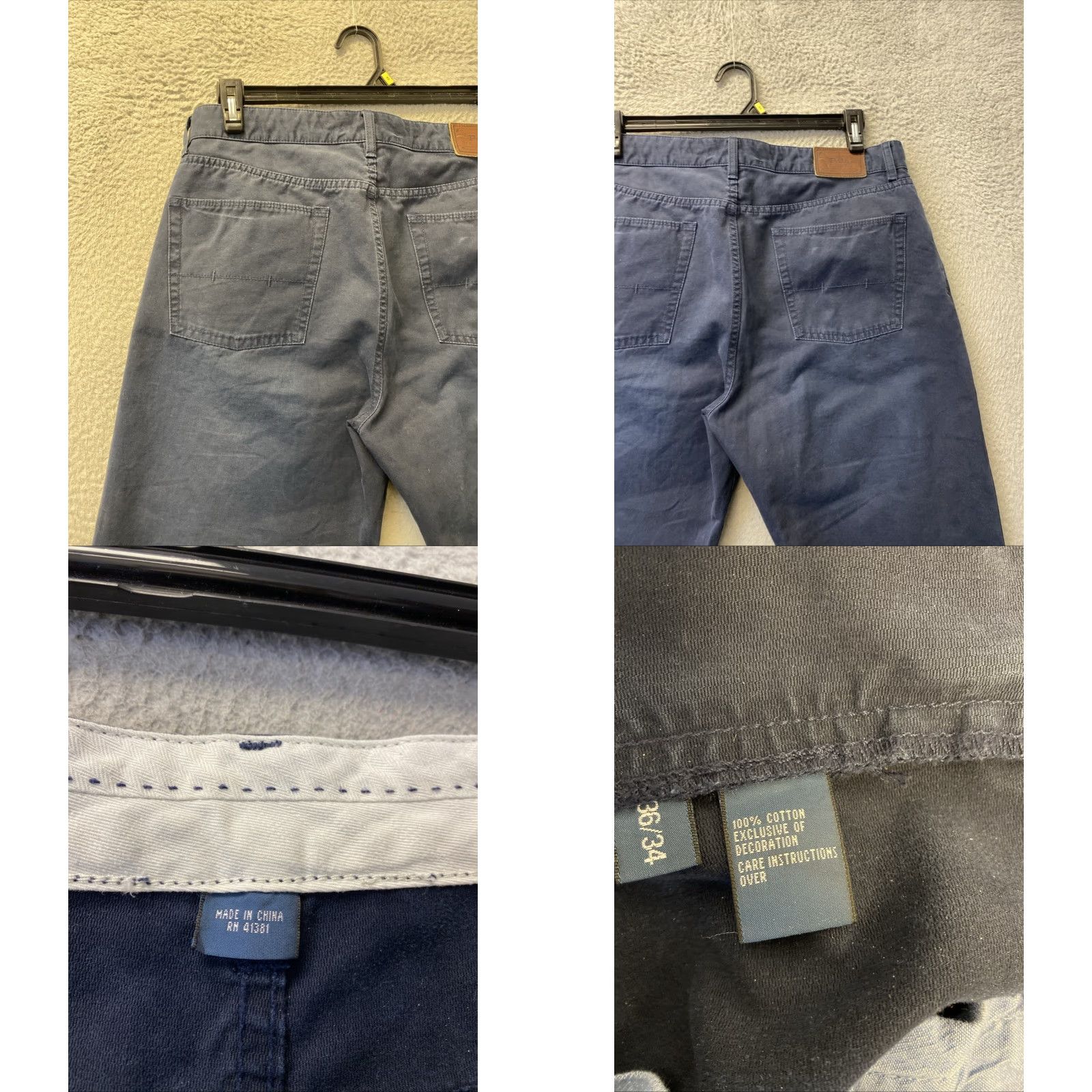 Polo Ralph Lauren VINTAGE Polo Ralph Lauren Jeans Pants Men 36x32 Navy Embroidered Twill /166-12 Size US M / EU 48-50 / 2 - 8 Thumbnail