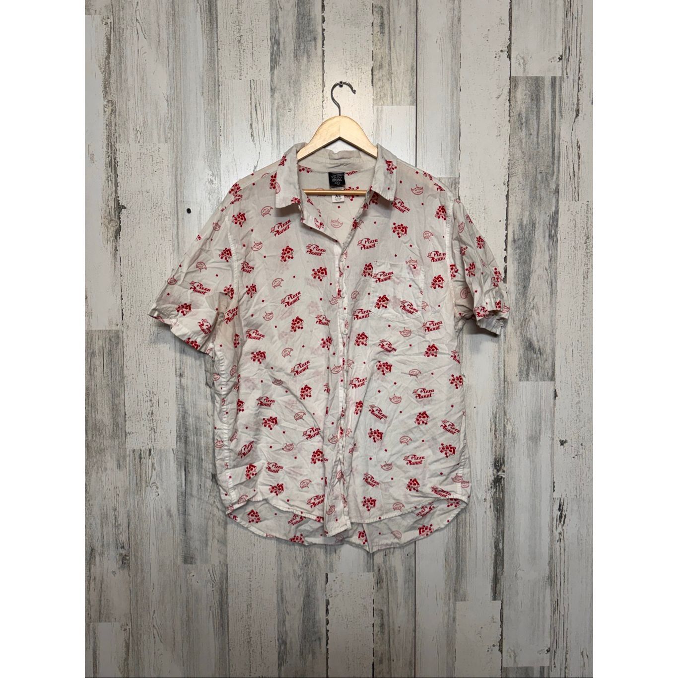 Other Disney Pixar Toy Story 4 Pizza Planet Button Up Shirt Men’s Size US XL / EU 56 / 4 - 1 Thumbnail