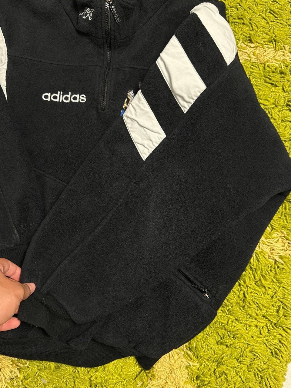 Adidas Vintage 90s Adidas Newcastle United Rare Fleece Pullover Size US L / EU 52-54 / 3 - 7 Thumbnail