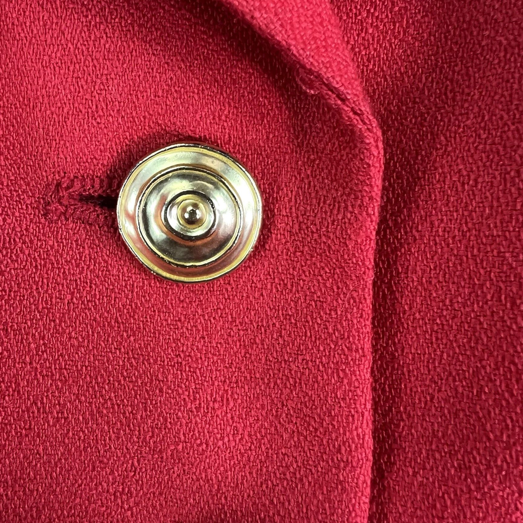 Vintage VINTAGE Gilmor 2-Piece Suit Set Wool Blend Blazer & Pants Womens Size 16 Red 80s 90s Size 38" / US 16 / IT 52 - 6 Thumbnail
