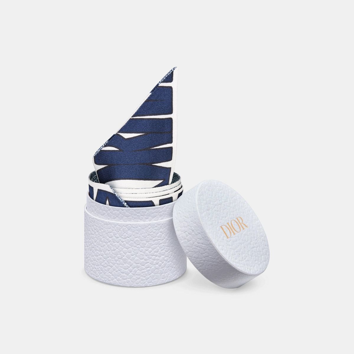 Dior o1bcso1str0226 Size:OS/Allover Scarf in White/Nevy Blue Size ONE SIZE - 5 Thumbnail