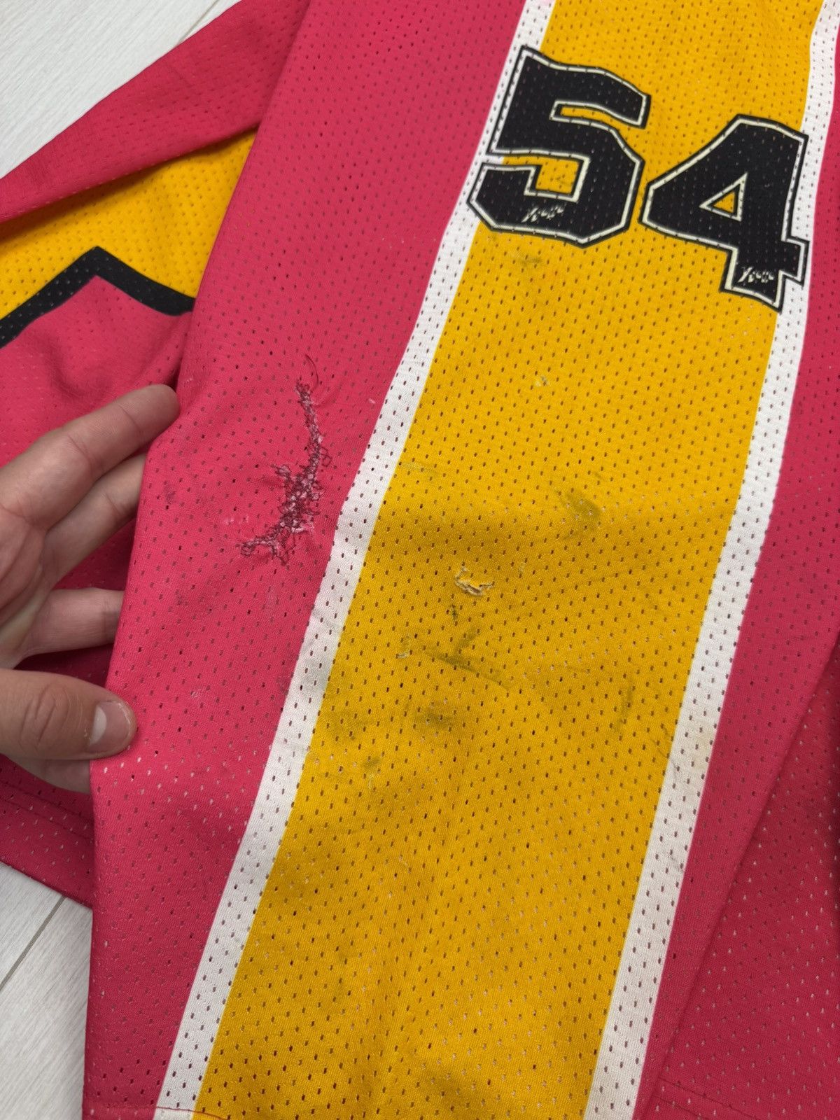 NHL MATCHWORN Rapperswil Jona Lakers Vintage Hockey Jersey 80s Size US XL / EU 56 / 4 - 8 Thumbnail