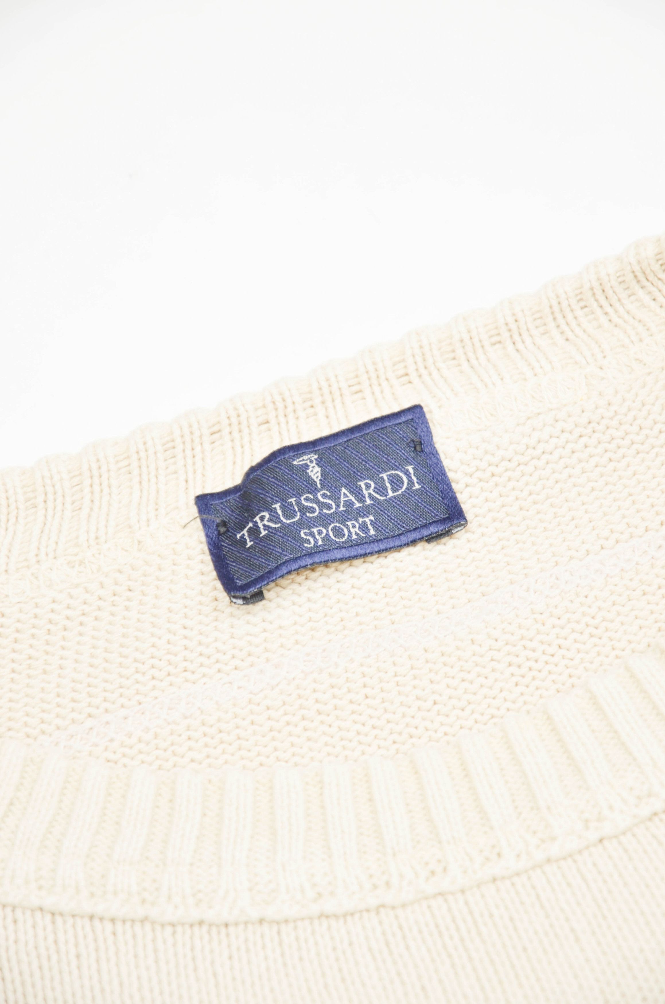 Trussardi Trussardi Sport Beige Cotton Sweater Made in Italy - Size XL Size US XL / EU 56 / 4 - 7 Thumbnail