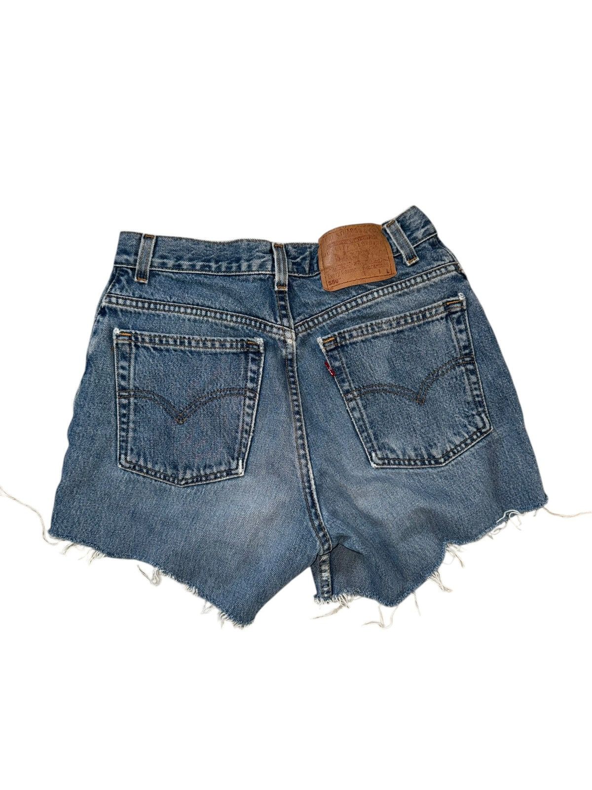 Levi's × Vintage Levi’s 550 Cut off Denim High Waisted Shorts size 10 Size 26" / US 2 / IT 38 - 1 Thumbnail