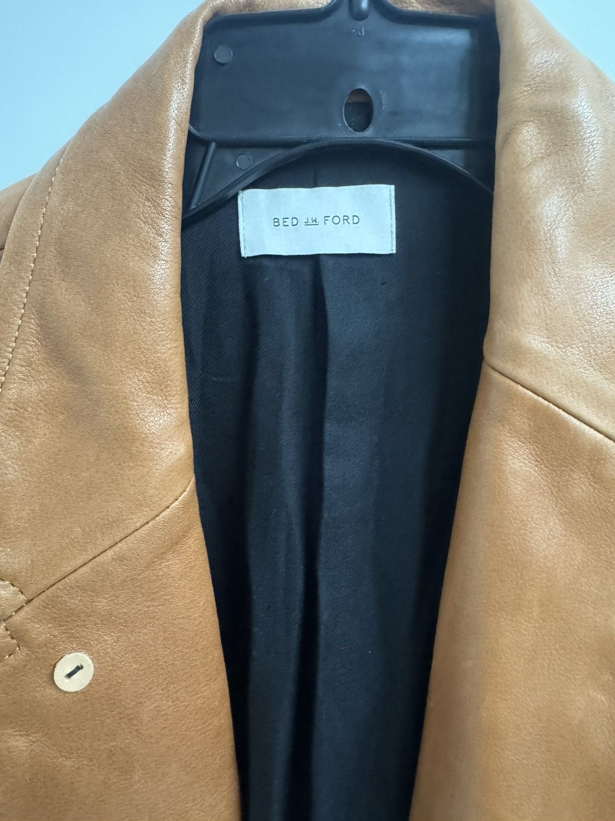 Bed j.w. Ford BED j.w. FORD AW24 Soft Leather Jacket – Size 2 Size US M / EU 48-50 / 2 - 2 Thumbnail