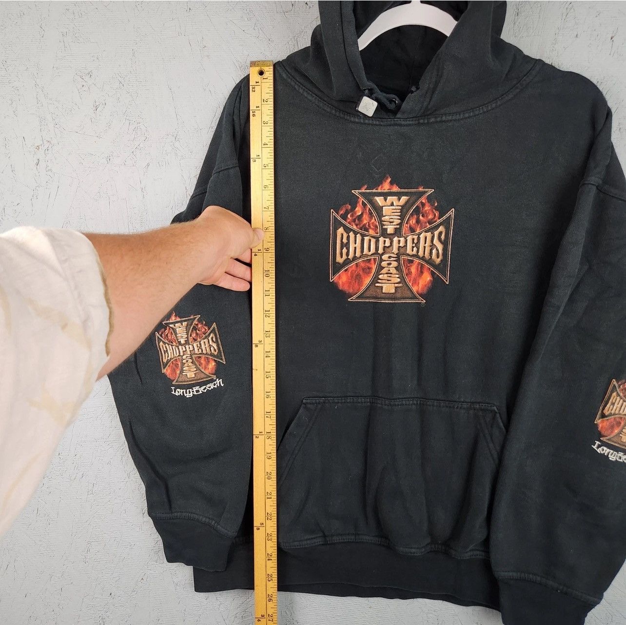 West Coast Choppers Vintage black west coast choppers fade hoodie xl Y2K style Size US XL / EU 56 / 4 - 3 Thumbnail