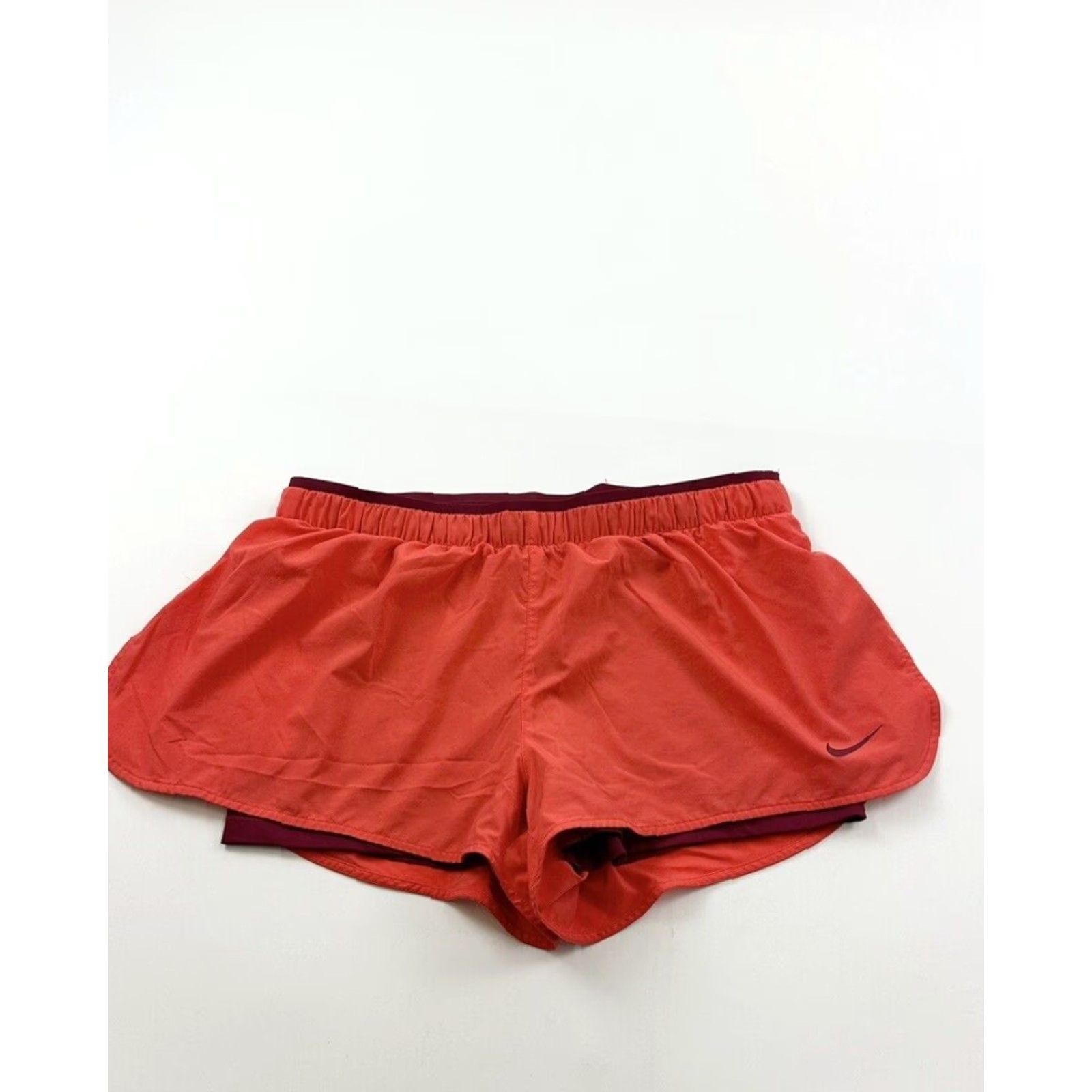 Nike Nike Shorts Women’s XL Orange 3in Dri-Fit Athletic Cross Training Running Gym Women Size 40" / US 18 - 2 Thumbnail