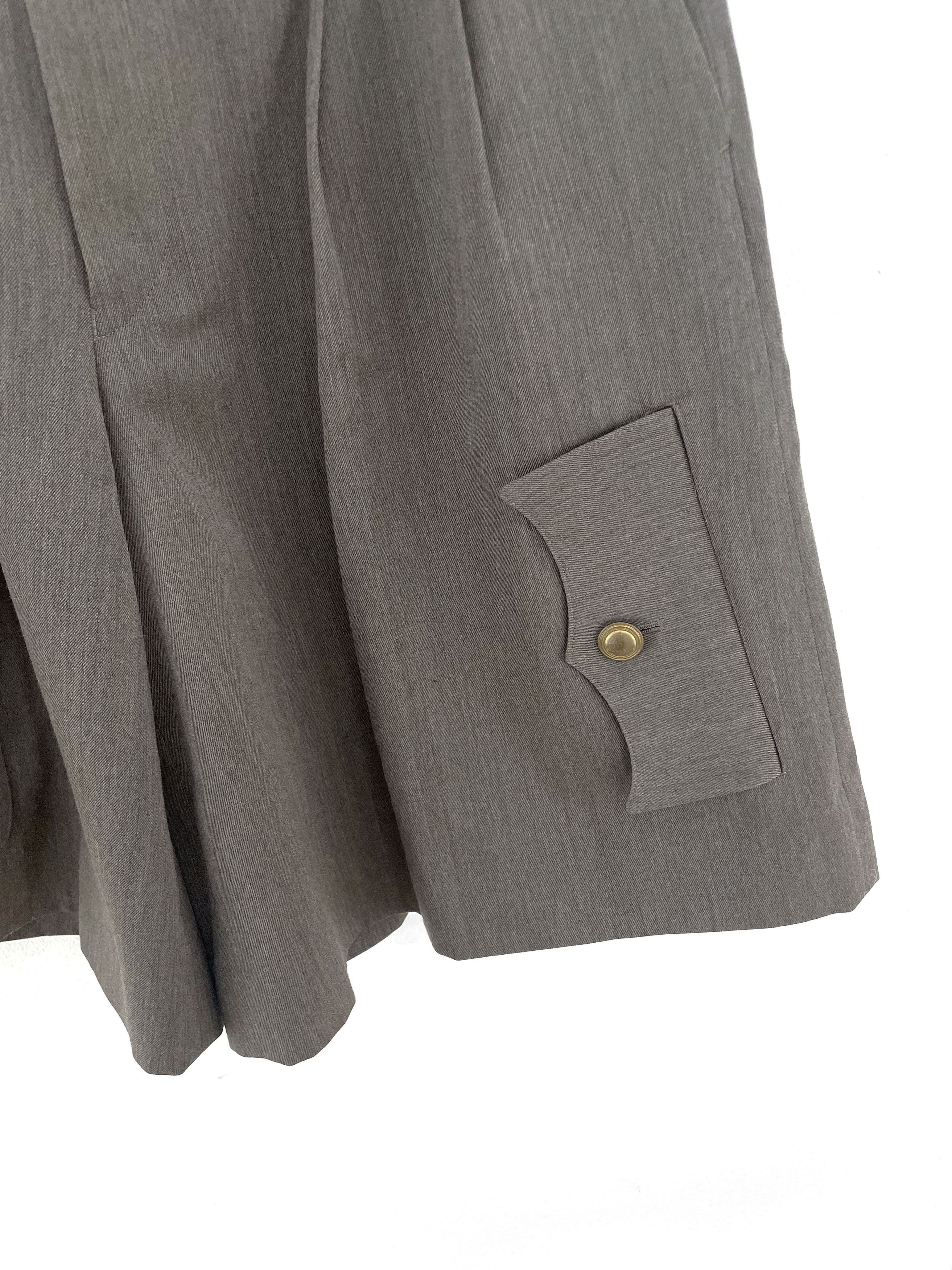 Comme des Garcons Homme Plus 2014 Wide Wool Shorts Size US 30 / EU 46 - 5 Thumbnail