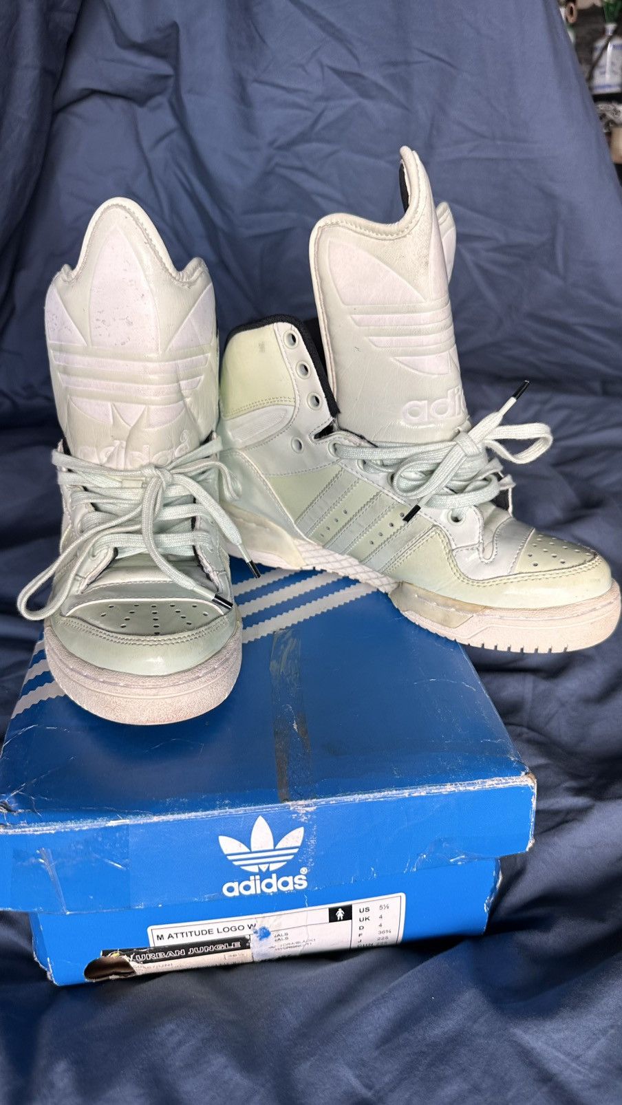 adidas gazelle silver green womens Adidas Jeremy Scott Black Wings Showstopper Sneaker Shoes Size 9 – Uptown  Cheapskate Austin