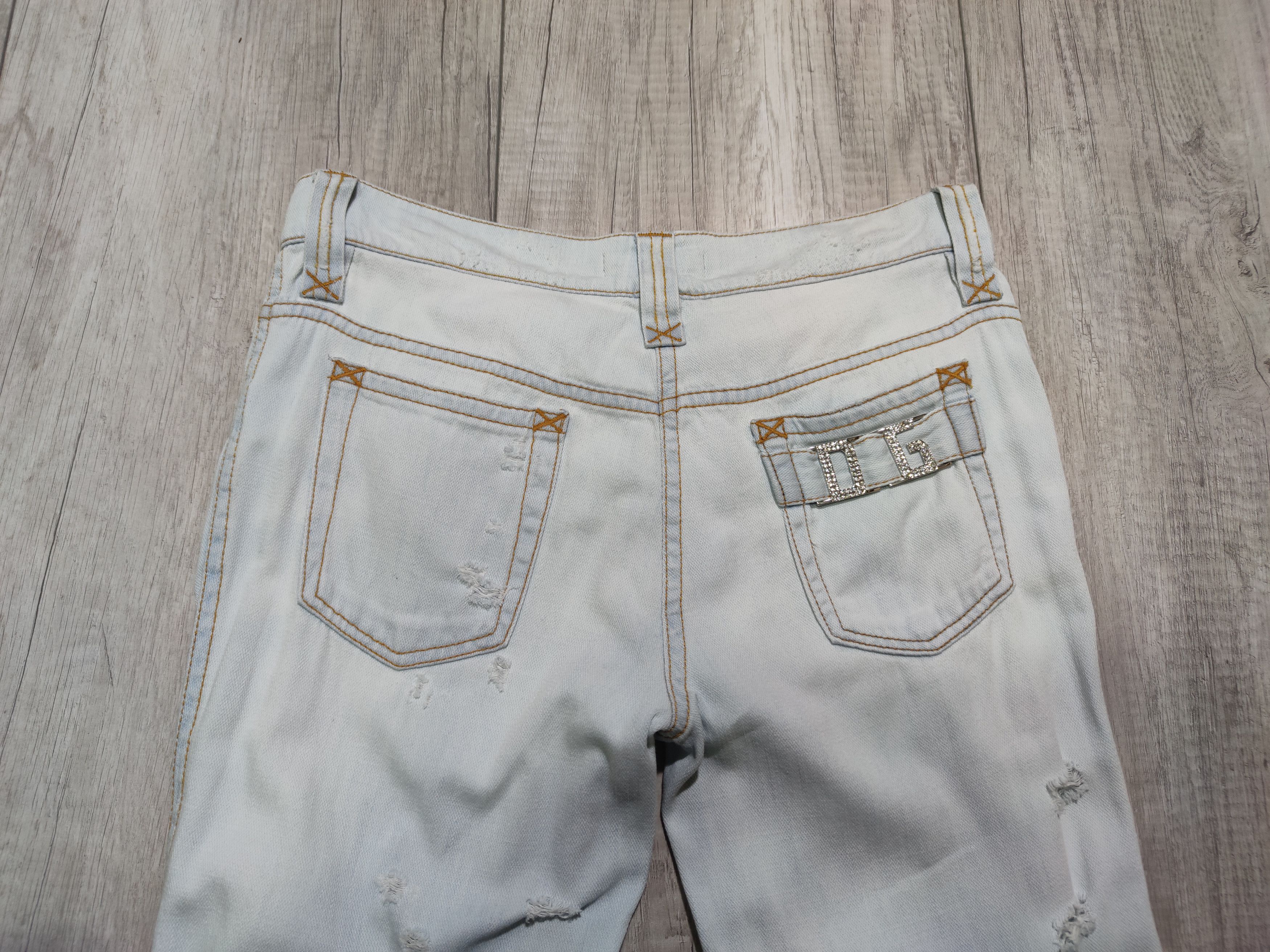 Dolce & Gabbana Vintage Dolce Gabbana Light Blue Distressed Jeans Size 27" / US 4 / IT 40 - 5 Thumbnail
