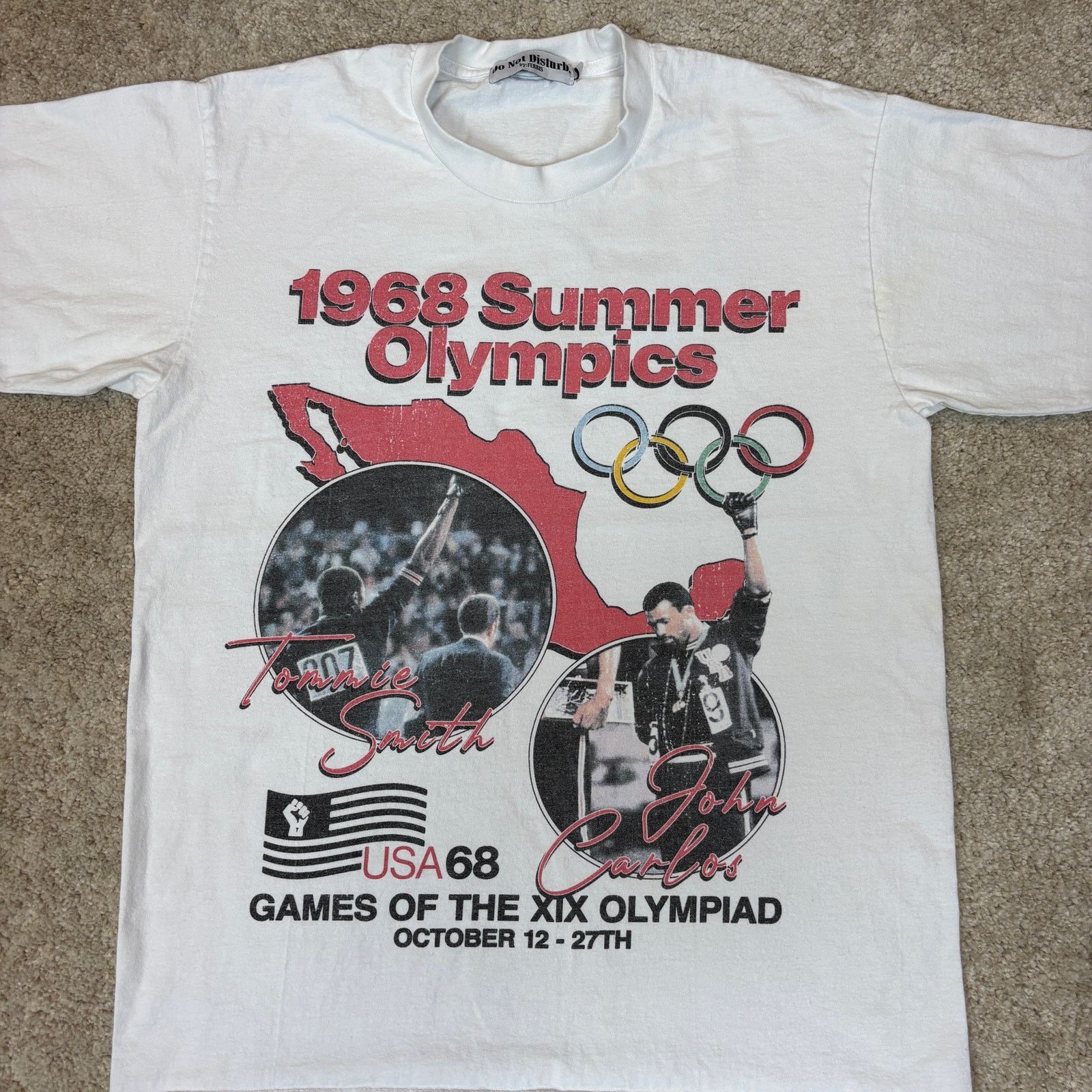 Other Do Not Disturb 1968 Summer Olympics Rap Shirt Men's L Retro Size US L / EU 52-54 / 3 - 2 Thumbnail