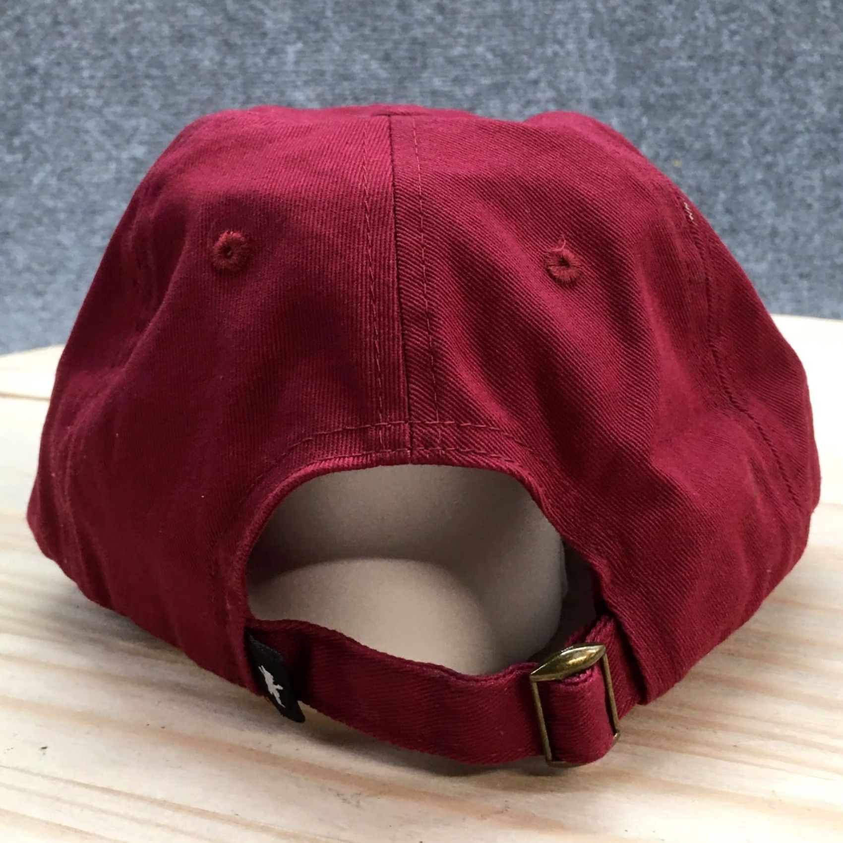 Logo 7 Grizzly Hat Baseball Cap One Size Maroon Embroidered Logo Adjustable Basic Mens Size ONE SIZE - 6 Thumbnail