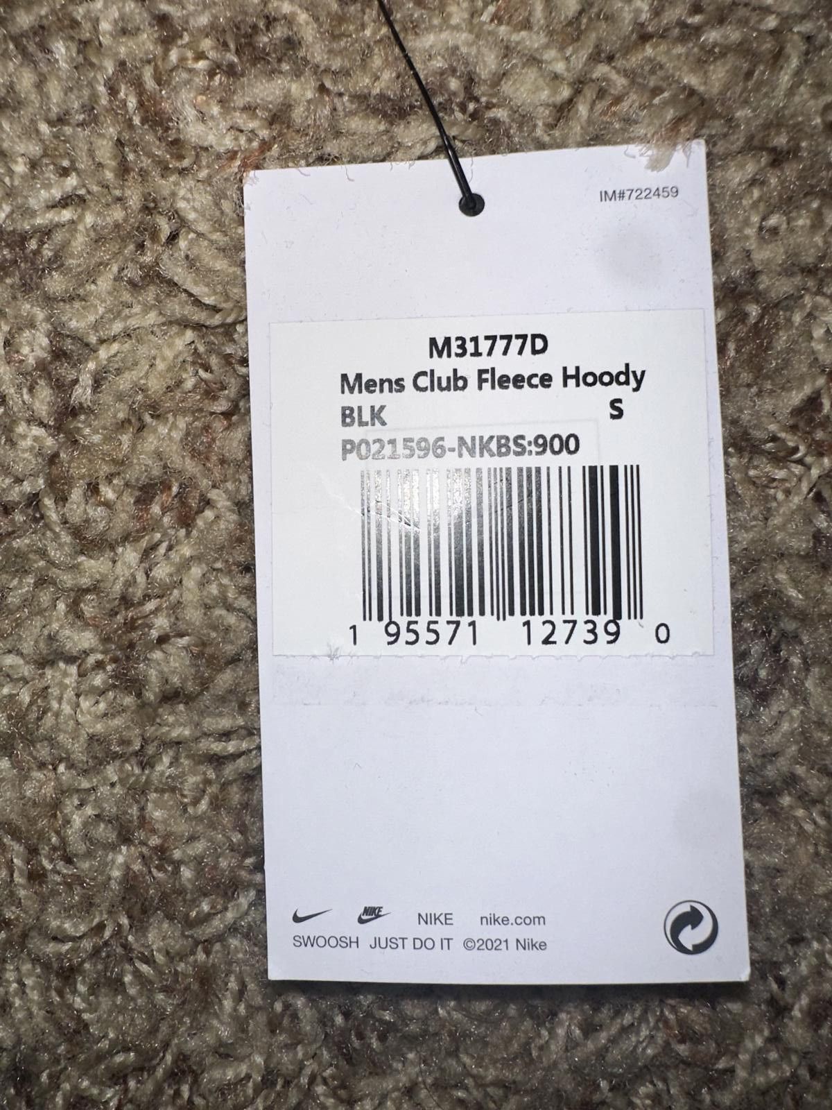 Nike Nike Men’s Baseball Club Fleece Pullover Black/White Hoodie Sweatshirt Size US S / EU 44-46 / 1 - 11 Thumbnail