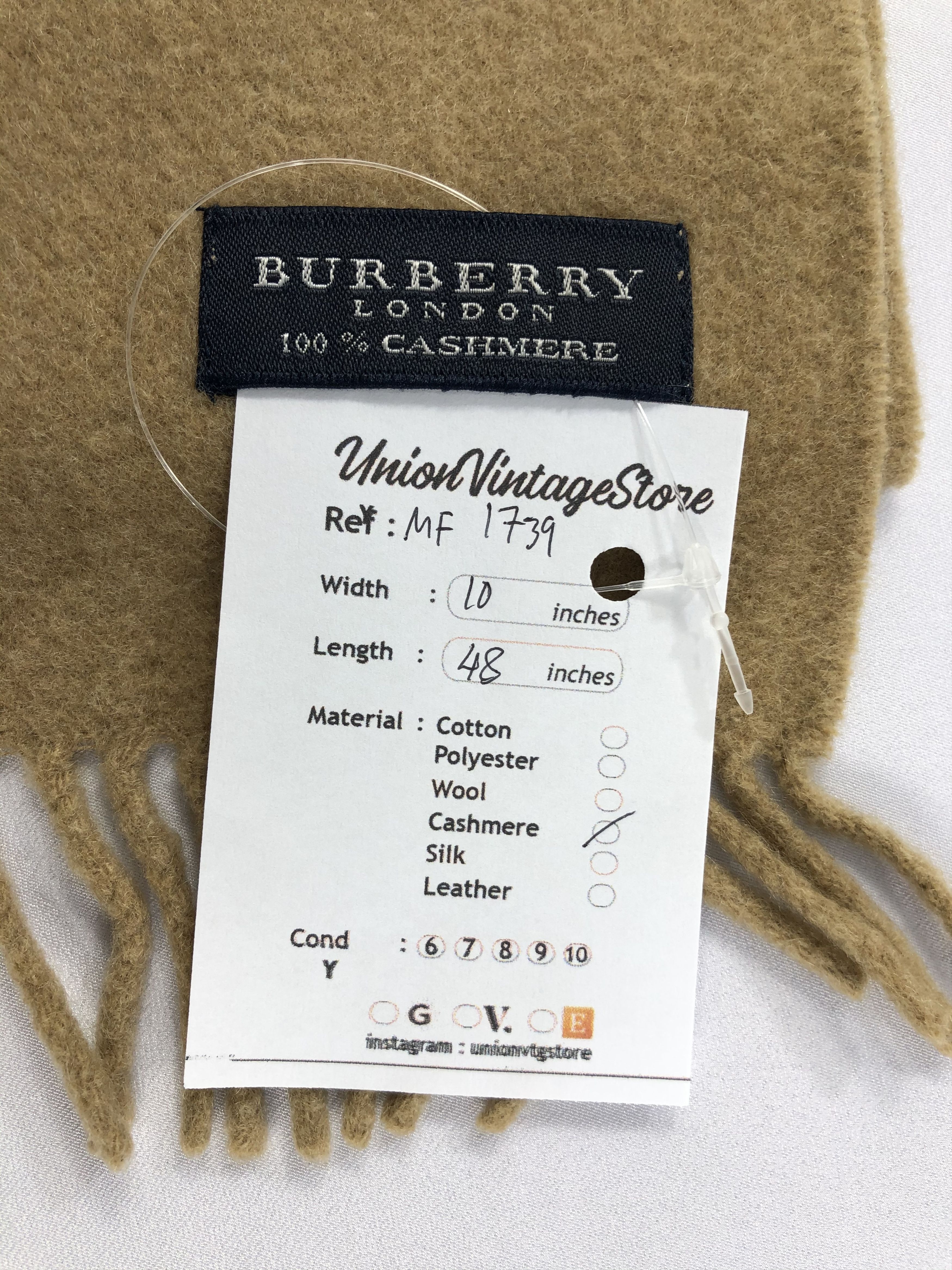 Burberry Vintage Burberry Scarf/Muffler/Neckwear MF1739 Size ONE SIZE - 7 Thumbnail