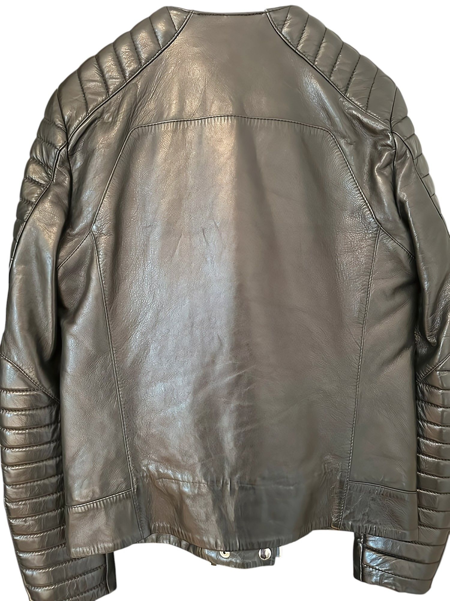 Balmain ICONIC LEATHER BIKER JACKET Size US M / EU 48-50 / 2 - 3 Thumbnail