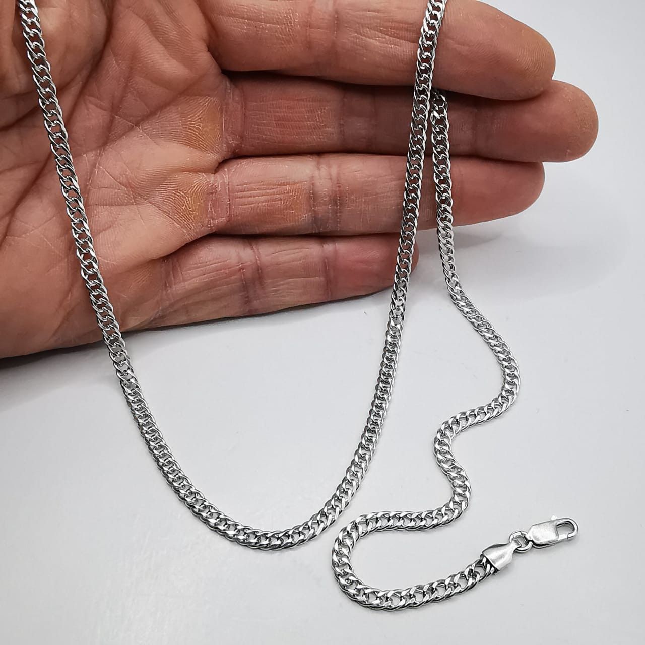 Sterling Silver Vintage Chain Necklece,925 Sterling Silver,Signed , 13,22g Size ONE SIZE - 7 Thumbnail