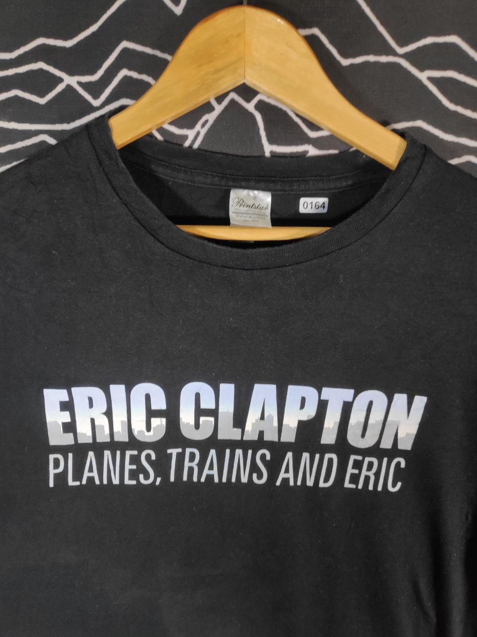 Band Tees × Vintage Vtg Eric Clapton Planes, Trains And Eric Band Tee Size M Size US M / EU 48-50 / 2 - 4 Thumbnail