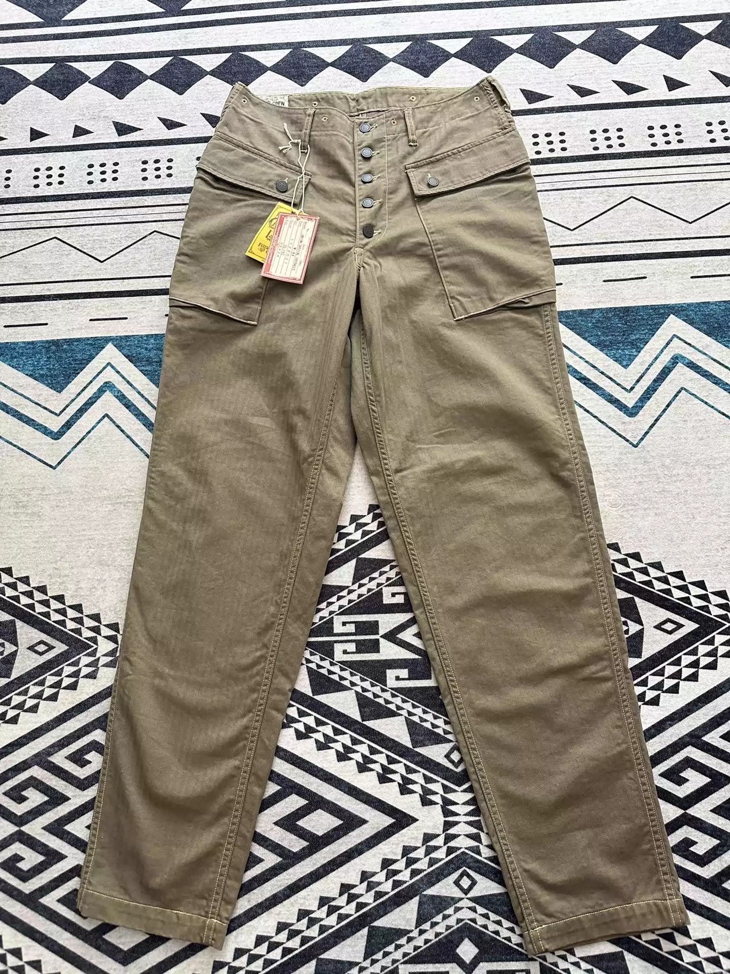 image of Freewheelers Old M44 Army Trousers in Brown, Men's (Size 32)