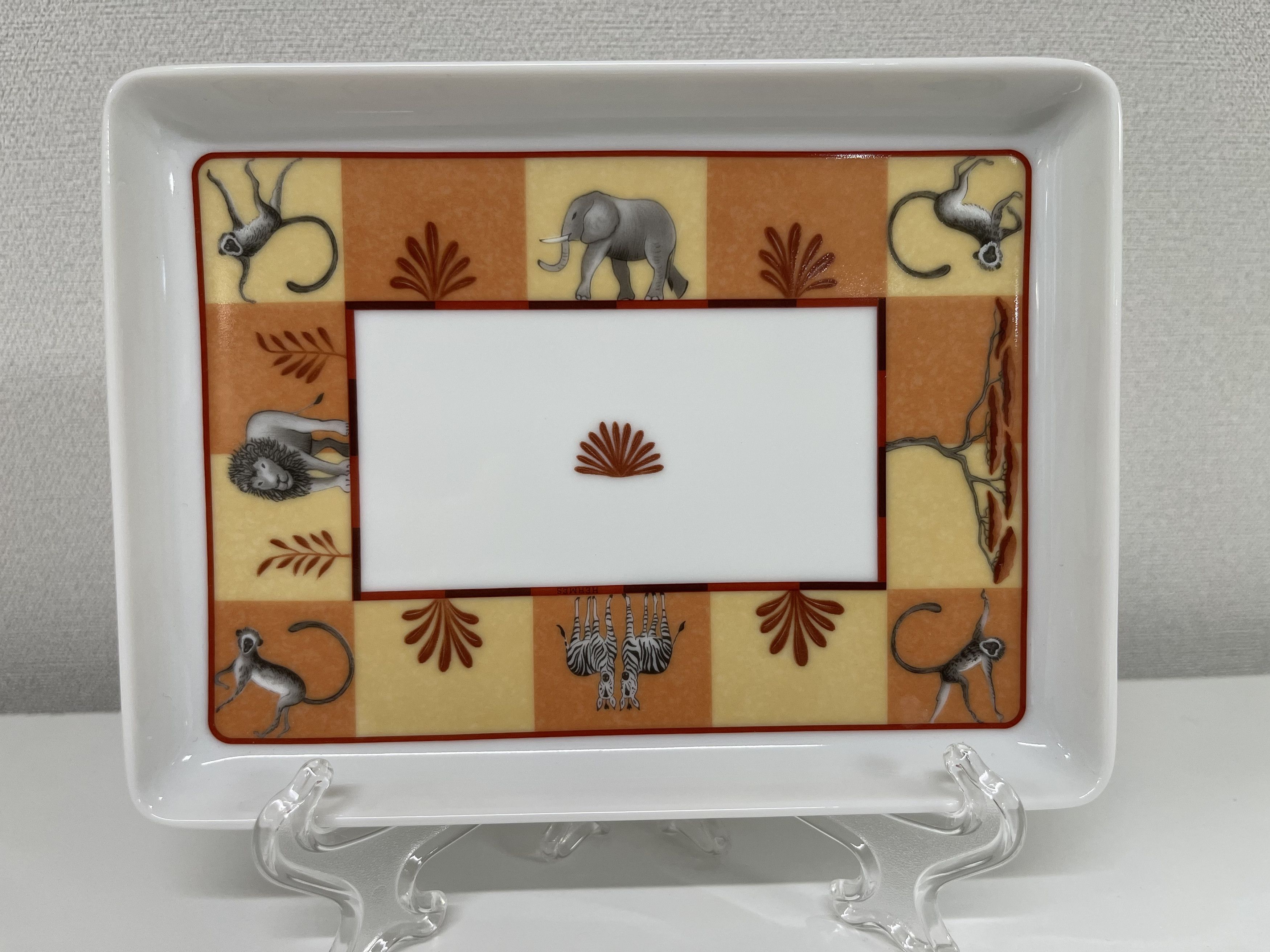Hermes Hermes Africa Square Plate 1P Size ONE SIZE - 2 Thumbnail