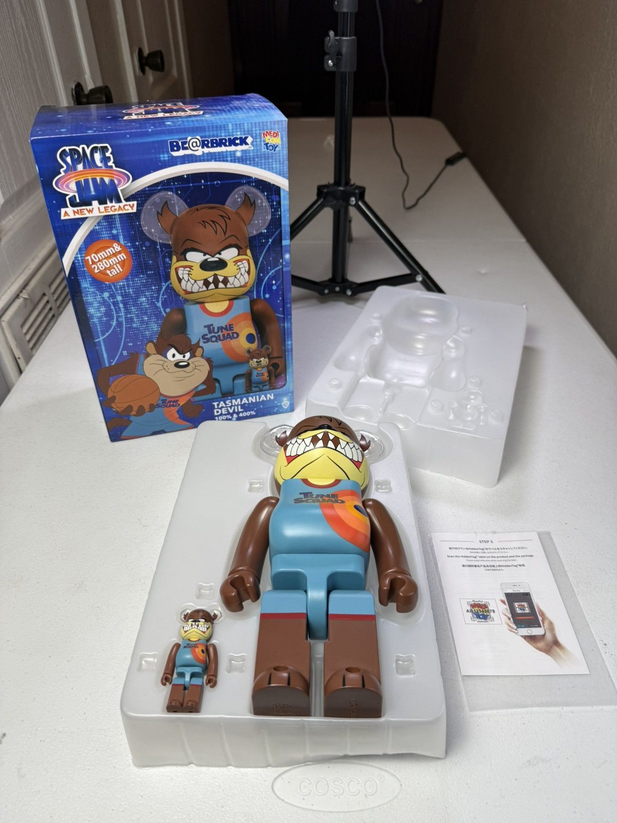 Other Space Jam New Legacy Tasmanian Devil 400% & 100% Bearbrick Size ONE SIZE - 1 Thumbnail