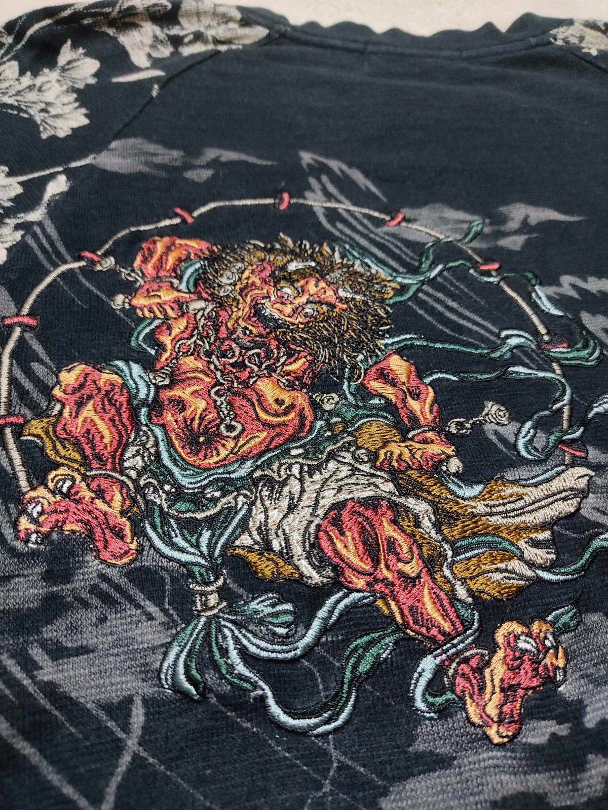 VINTAGE Karakuri Tamashii Wind and Thunder God Embroidered