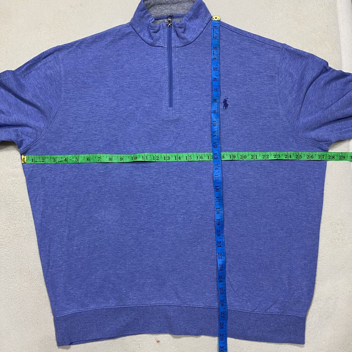 Polo Ralph Lauren × Ralph Lauren Polo RALPH LAUREN Embroidered Logo Half Zipper Sweatshirt Size US XXL / EU 58 / 5 - 16 Thumbnail