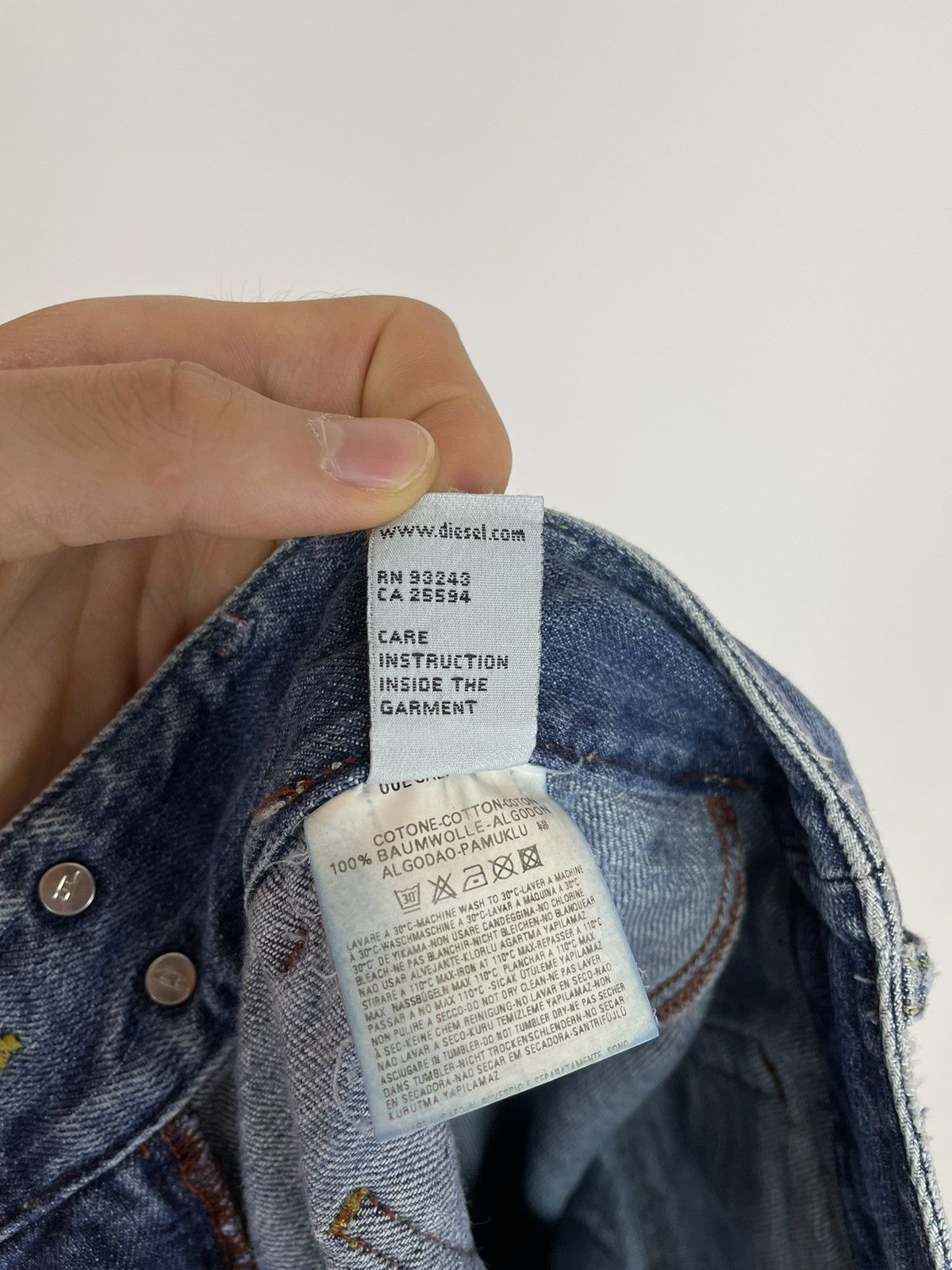 Diesel × Vintage DIESEL VINTAGE FLARED CROPPED JEANS WOMEN'S size 28 Size 28" / US 6 / IT 42 - 10 Thumbnail