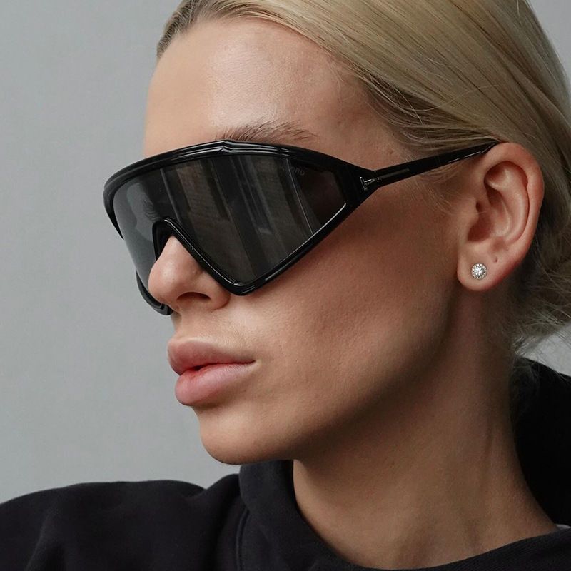 VIBE Hip-hop Street ins style custom avant-garde sunglasses Size ONE SIZE - 1 Thumbnail
