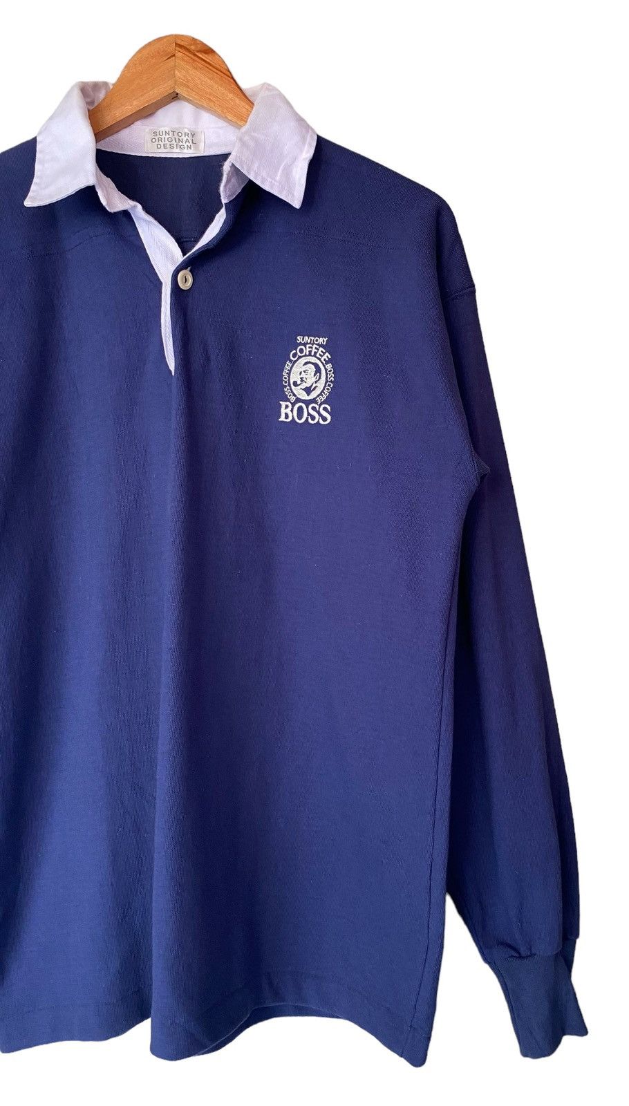Designer × Japanese Brand Suntory Coffee Boss Long Sleeve Polo Shirt Size US L / EU 52-54 / 3 - 2 Thumbnail
