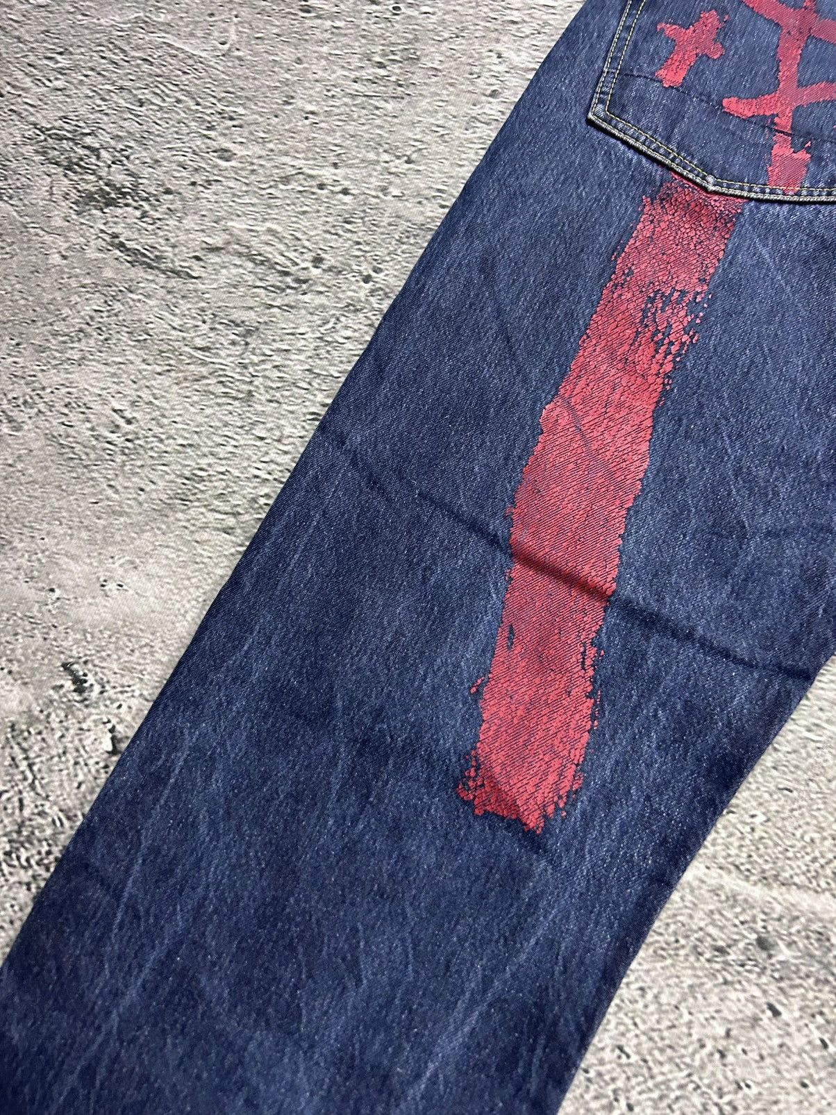 Evisu Evisu jeans daicock big logo red selvedge denim Size US 32 / EU 48 - 4 Thumbnail