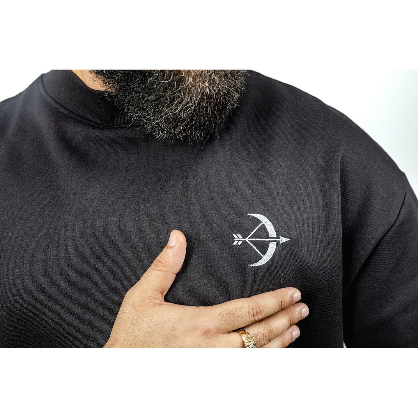 Other Oversized Boxy Tee Black Mock Neck Heavyweight S Size US S / EU 44-46 / 1 - 6 Thumbnail