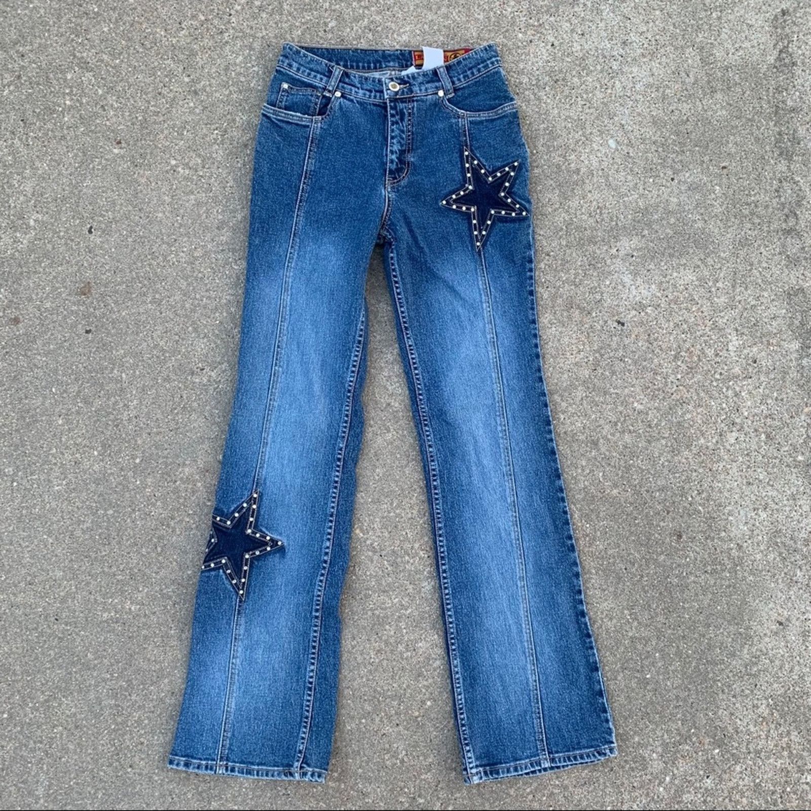Vintage 90s Lawman boot cut jeans Stars Americana Size 5