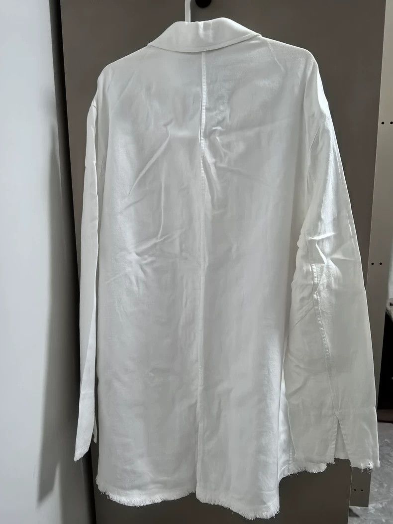 Our Legacy Our Legacy size38 White fringed shirt Size US XXS / EU 40 - 2 Thumbnail