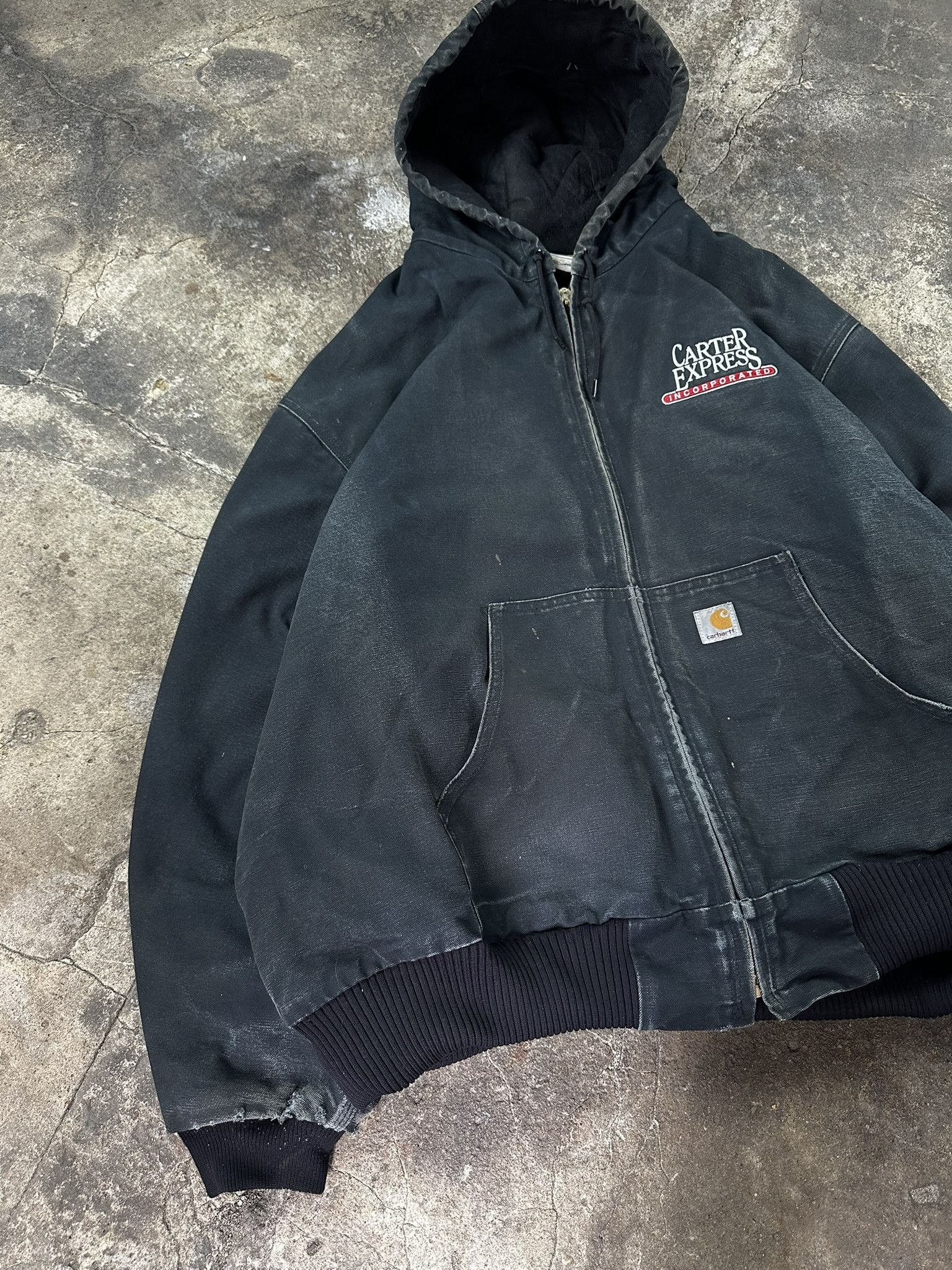 Carhartt Vintage Carhartt Active Workwear Jacket Trashed Distressed Size US XXL / EU 58 / 5 - 2 Thumbnail