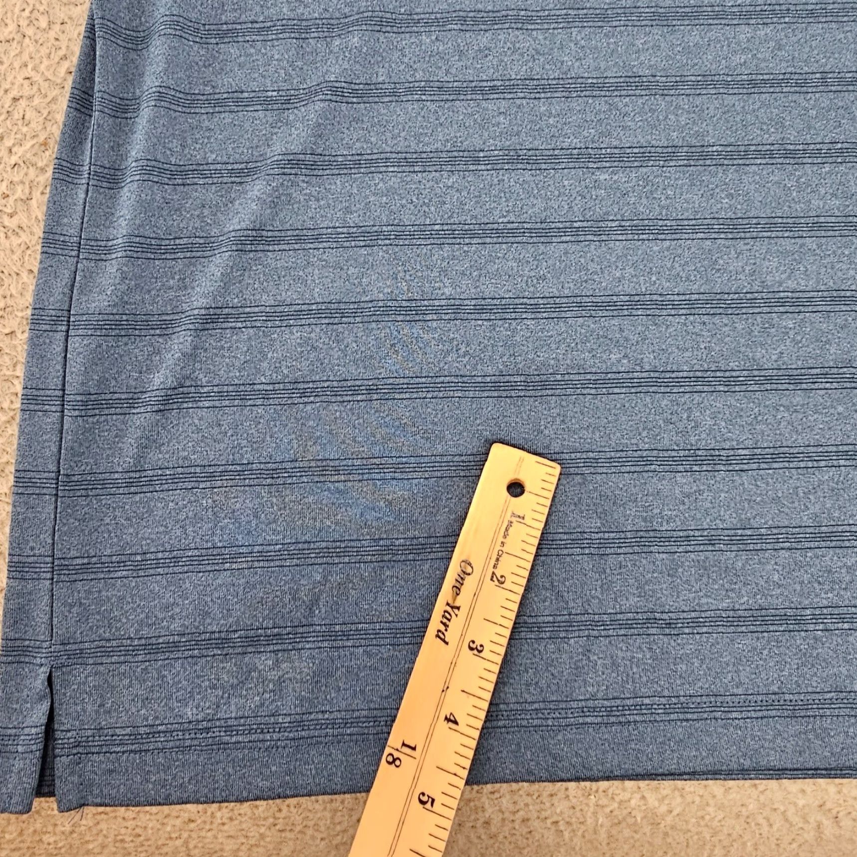Haggar Haggar Polo Shirt Adult Large Heather Blue Performance Casual Golf Rugby Mens Size US L / EU 52-54 / 3 - 3 Thumbnail