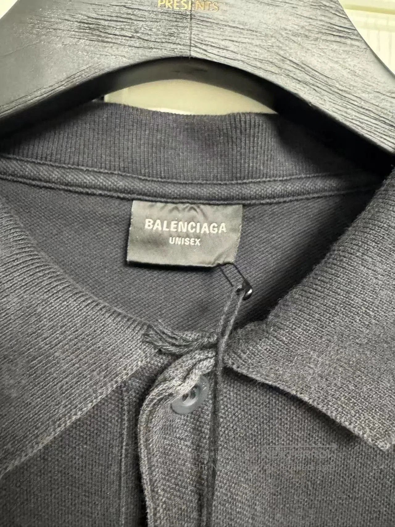 Balenciaga Balenciaga Black Wheat Embroidery Polo. Size US M / EU 48-50 / 2 - 6 Thumbnail