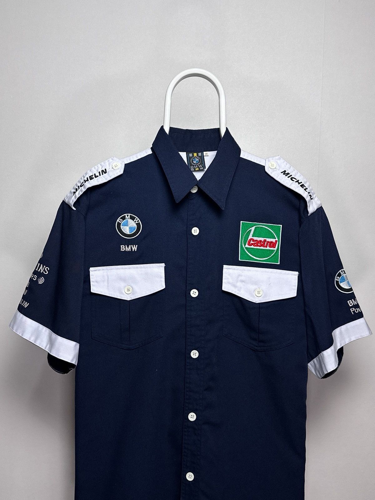 BMW BMW Vintage Williams Team F1 Racing Michelin Shirt Button Up Size US XXL / EU 58 / 5 - 2 Thumbnail