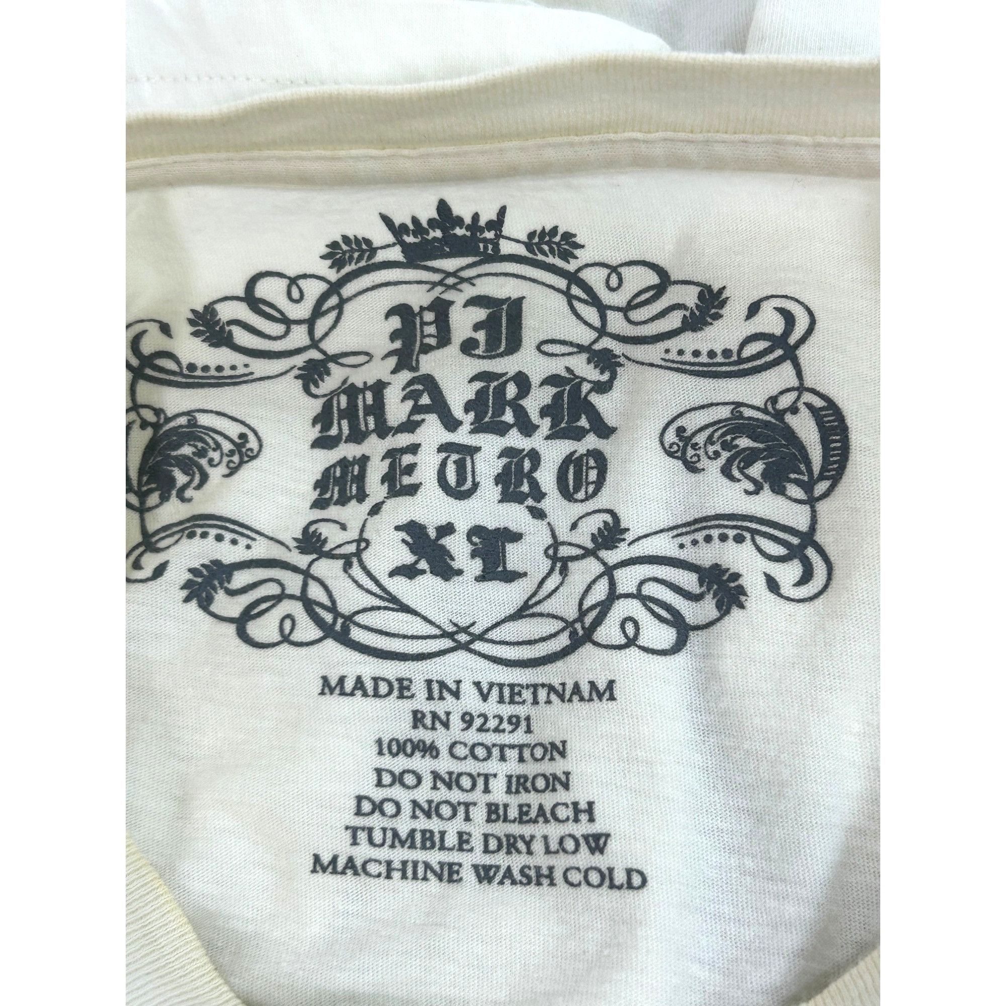 Other PJ Mark Men’s T-Shirt Vtg Graphic Beige Black Short Sleeve S Size US L / EU 52-54 / 3 - 5 Thumbnail