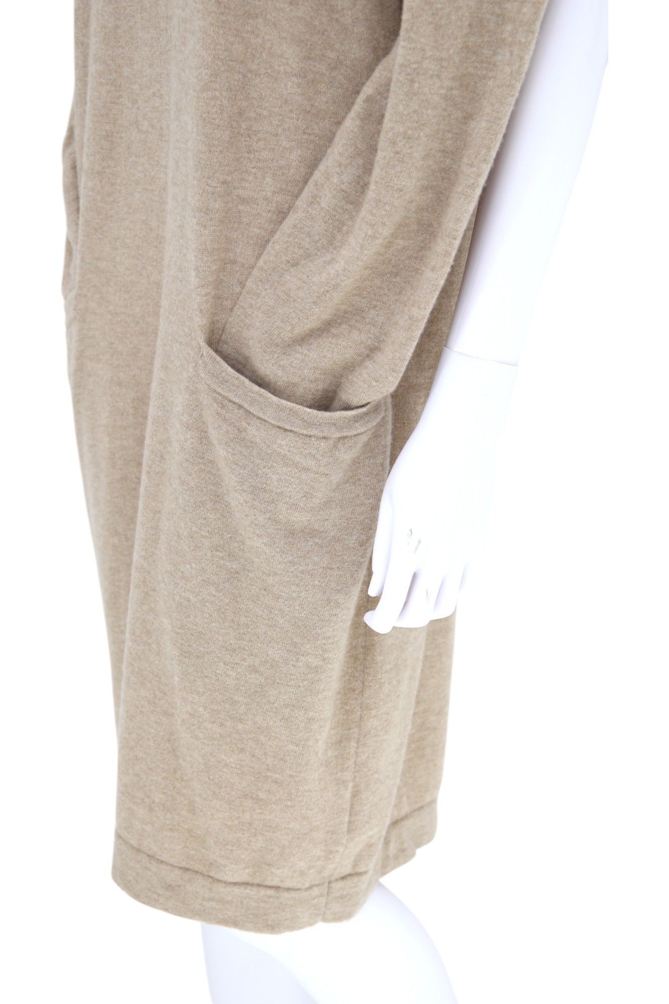 John Galliano × Maison Margiela F/W 2012 Fake Sleeves Brown Turtleneck Dress Size M / US 6-8 / IT 42-44 - 8 Thumbnail