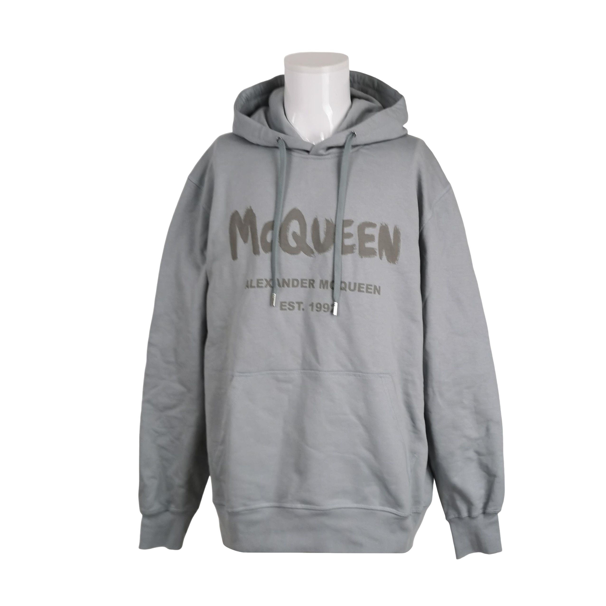 Alexander McQueen Alexander McQueen Logo Print Hoodie XL Size US XL / EU 56 / 4 - 1 Thumbnail