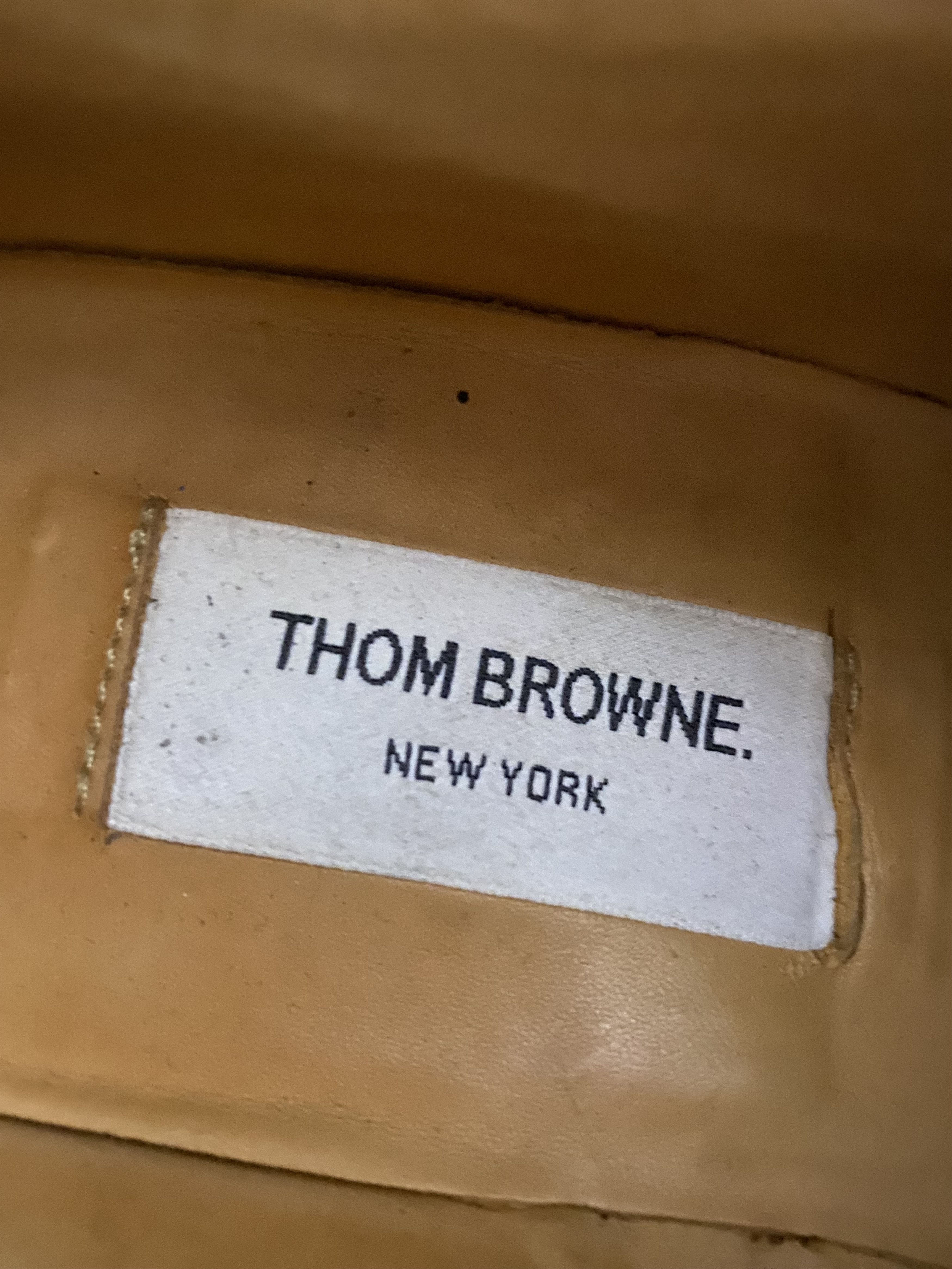 Thom Browne Black Pebble Grain Wingtip Size US 8 / EU 41 - 11 Thumbnail