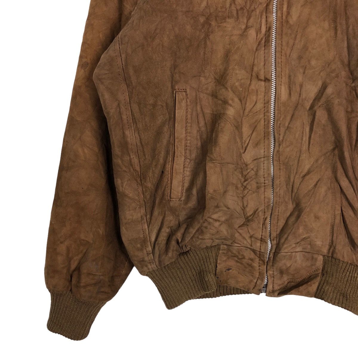 Japanese Brand 🔥Vintage Bomber Jacket Suede Inspire Issey Miyake Size US M / EU 48-50 / 2 - 4 Thumbnail