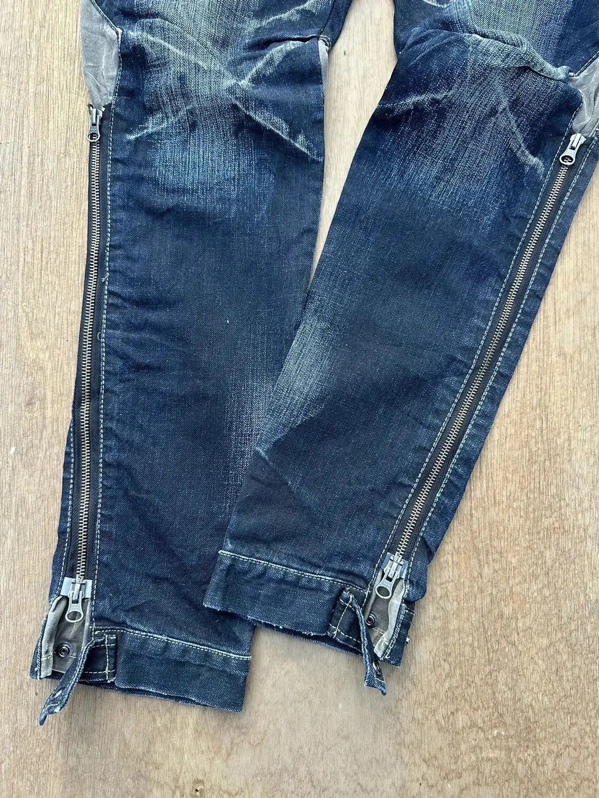 PPFM CRAZY Vintage PPFM Jean Bondage MultiZipper Punk Denim Pants Size US 31 - 10 Thumbnail