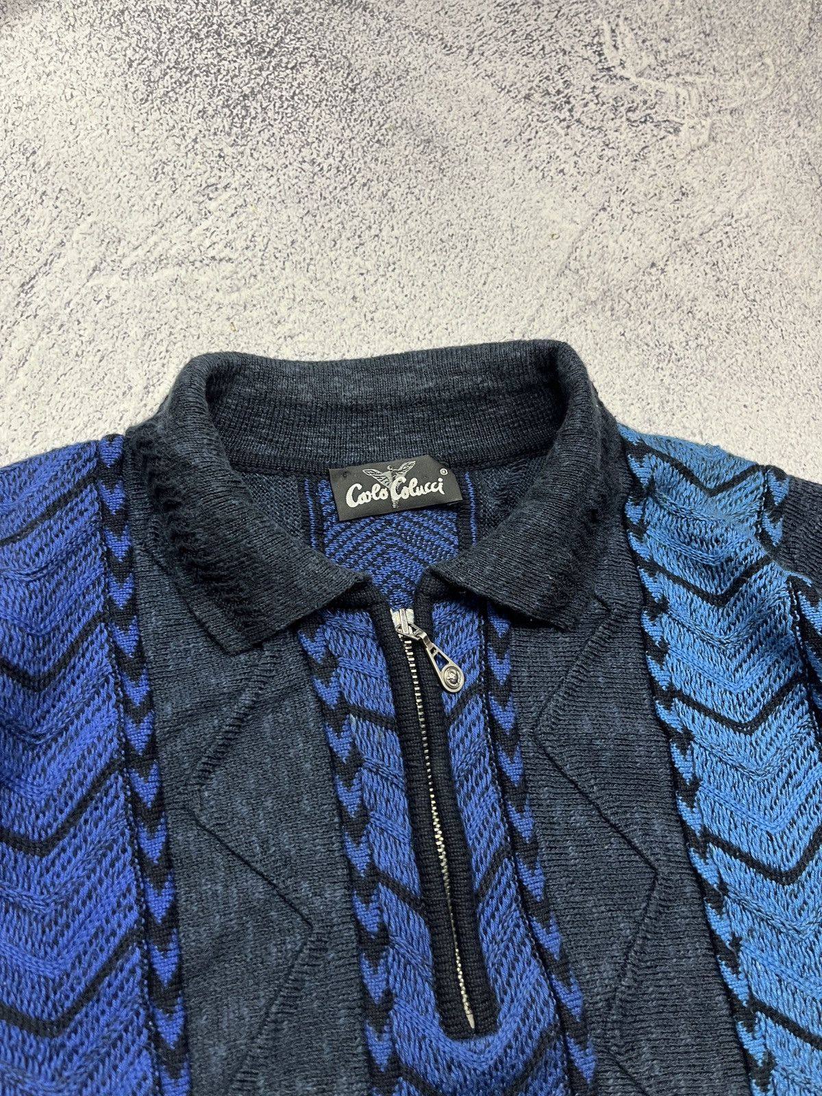 Carlo Colucci Vintage 90’s Carlo Colucci Cable Knit Sweater Only For Japan Size US XL / EU 56 / 4 - 6 Thumbnail