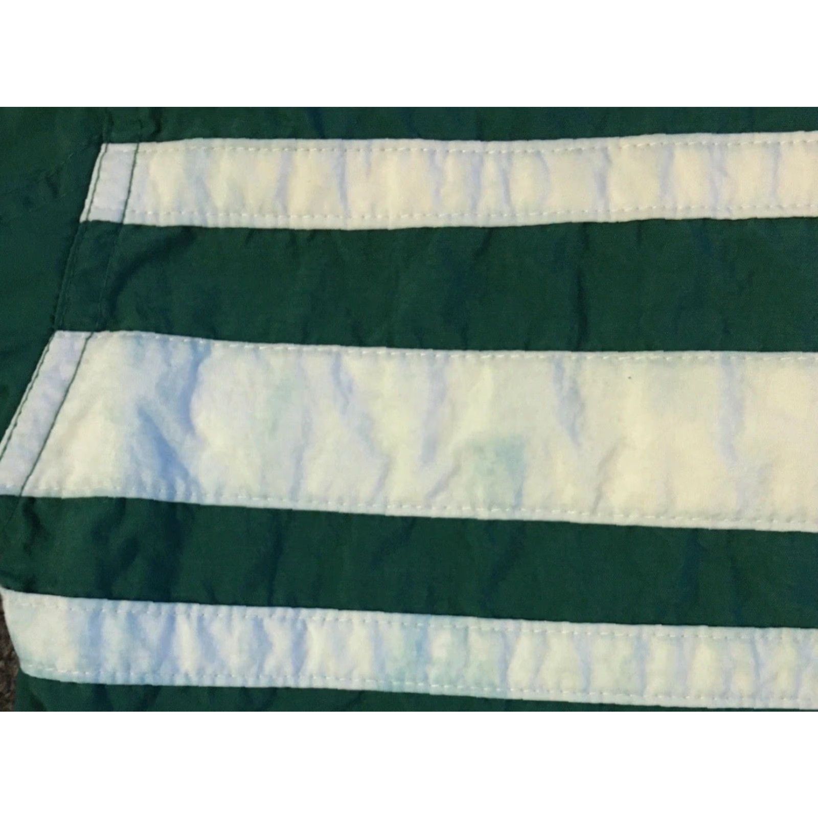 Quiksilver Vtg 90s GAP Striped Jacket L Anorak Surf Skate Vaporwave Grunge OP Quiksilver Windbreaker 1/4 Zip Hooded Pockets Green Mens Jacket Size US L / EU 52-54 / 3 - 2 Thumbnail